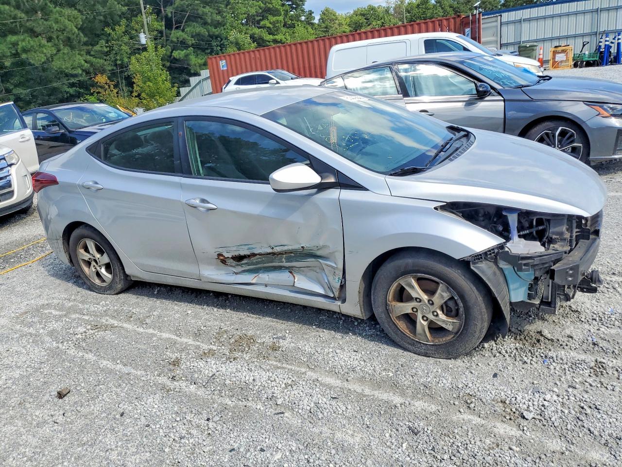 2015 Hyundai Elantra Se Silver vin: KMHDH4AE9FU228247