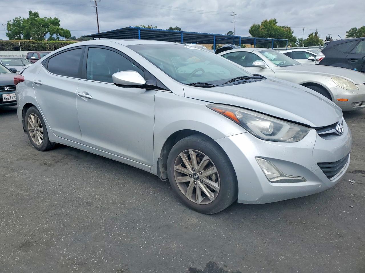 2015 Hyundai Elantra Se Silver vin: KMHDH4AE9FU230905