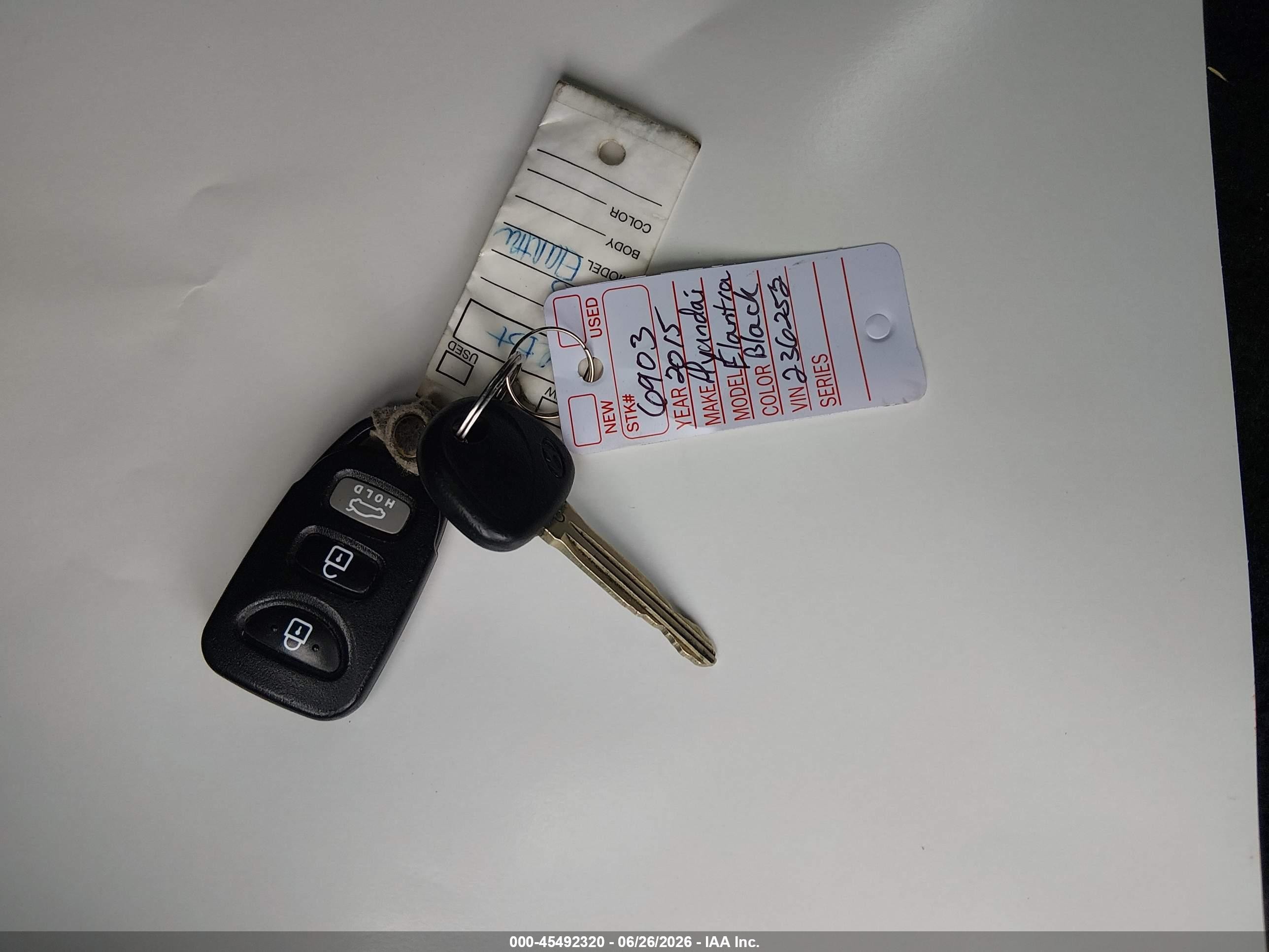 2015 Hyundai Elantra Se Black vin: KMHDH4AE9FU236252