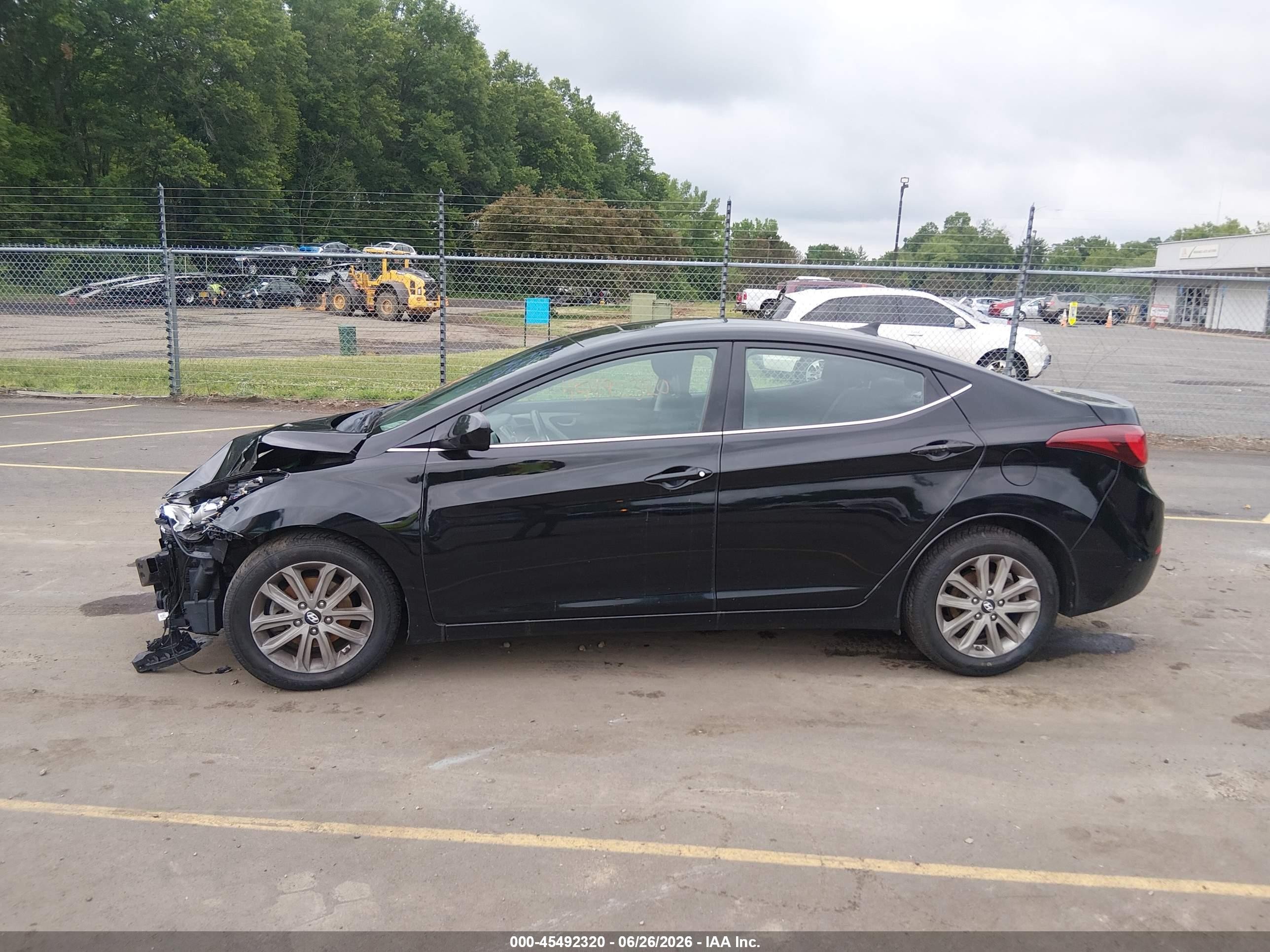2015 Hyundai Elantra Se Black vin: KMHDH4AE9FU236252