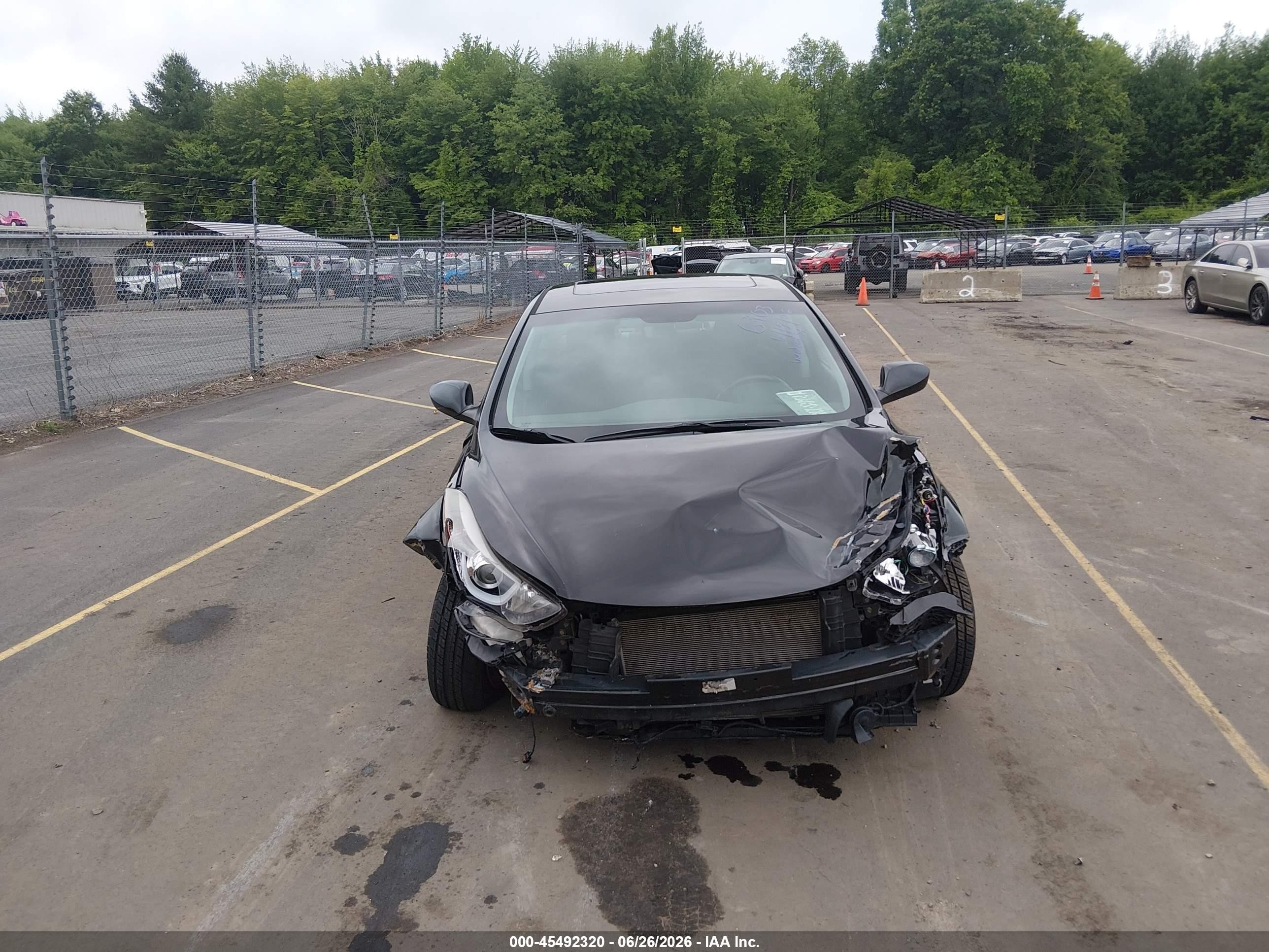 2015 Hyundai Elantra Se Black vin: KMHDH4AE9FU236252