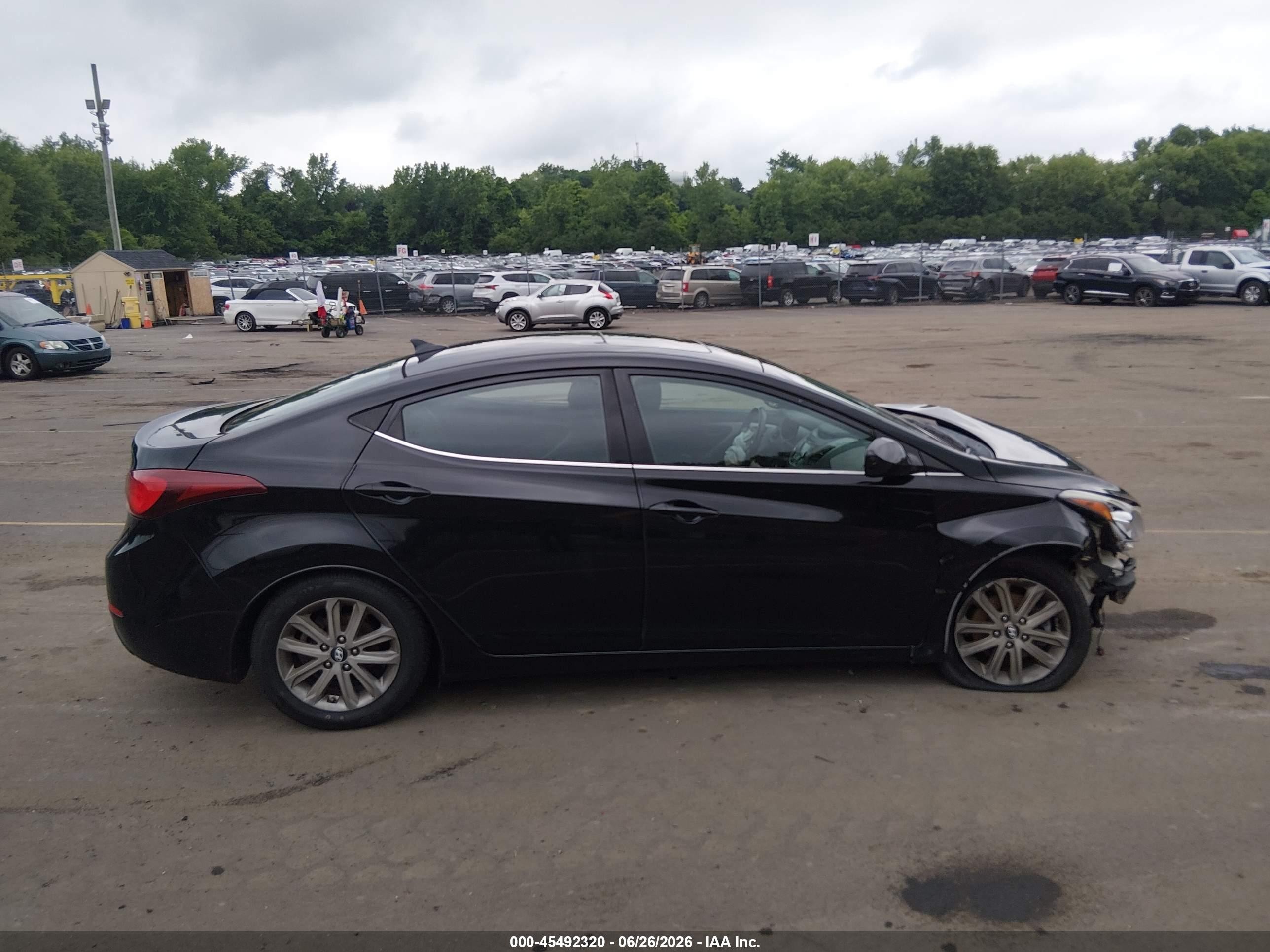 2015 Hyundai Elantra Se Black vin: KMHDH4AE9FU236252