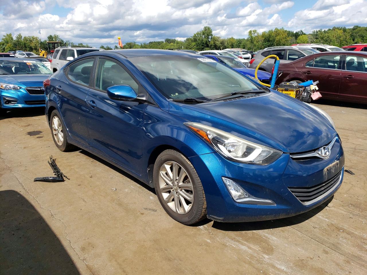 2015 Hyundai Elantra Se Blue vin: KMHDH4AE9FU248191