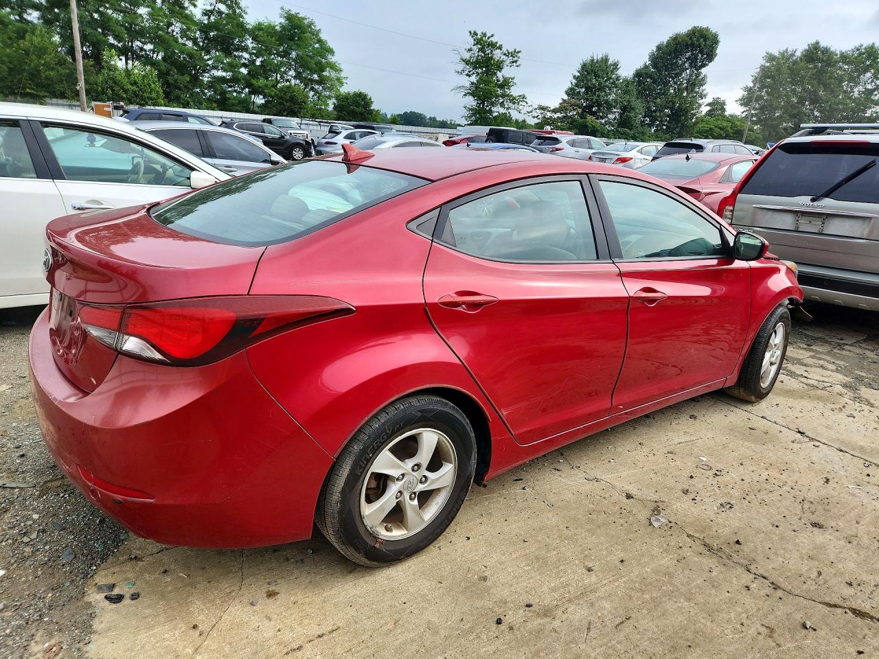 2015 Hyundai Elantra Se Red vin: KMHDH4AE9FU248546