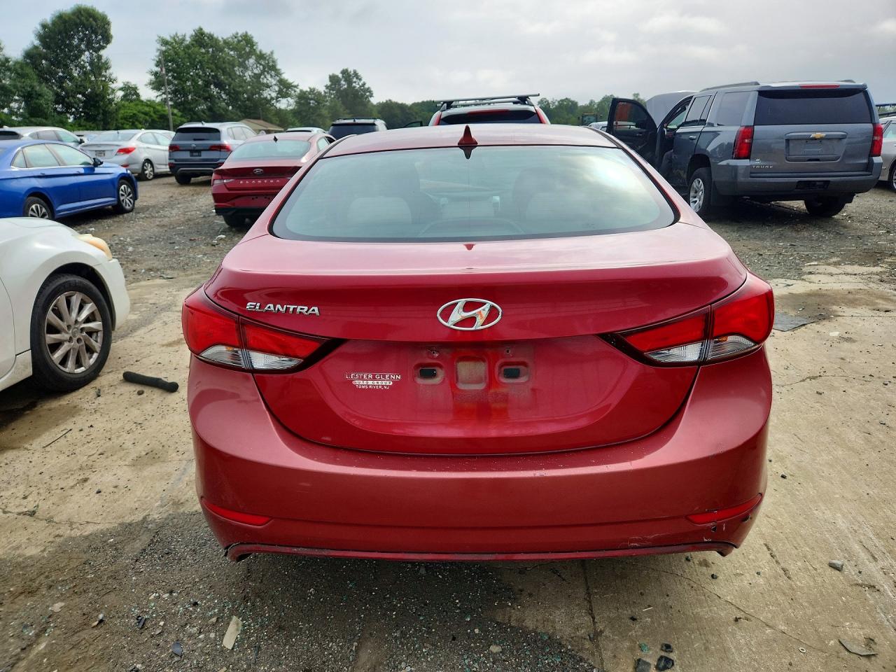 2015 Hyundai Elantra Se Red vin: KMHDH4AE9FU248546