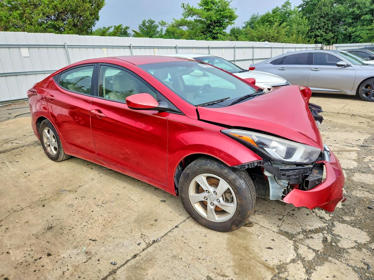 2015 Hyundai Elantra Se Red vin: KMHDH4AE9FU248546