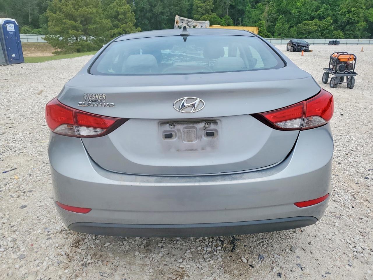 2015 Hyundai Elantra Se Gray vin: KMHDH4AE9FU250362