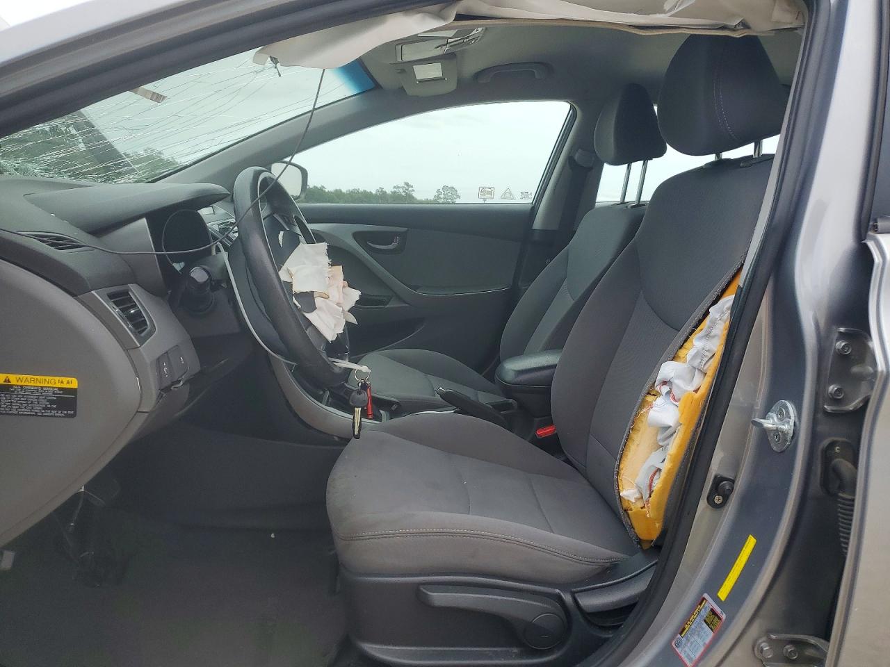 2015 Hyundai Elantra Se Gray vin: KMHDH4AE9FU250362