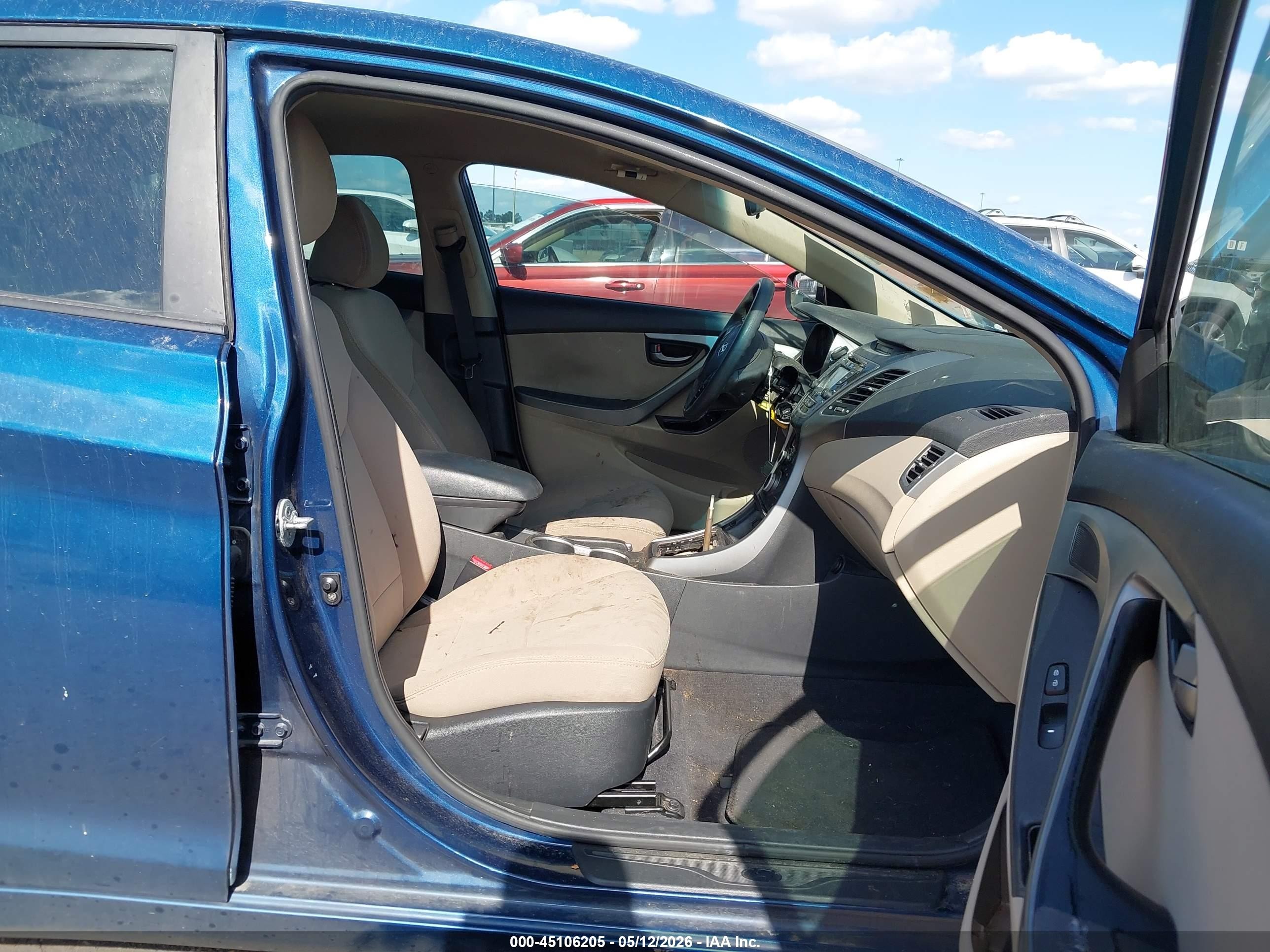 2015 Hyundai Elantra Se Blue vin: KMHDH4AE9FU254072