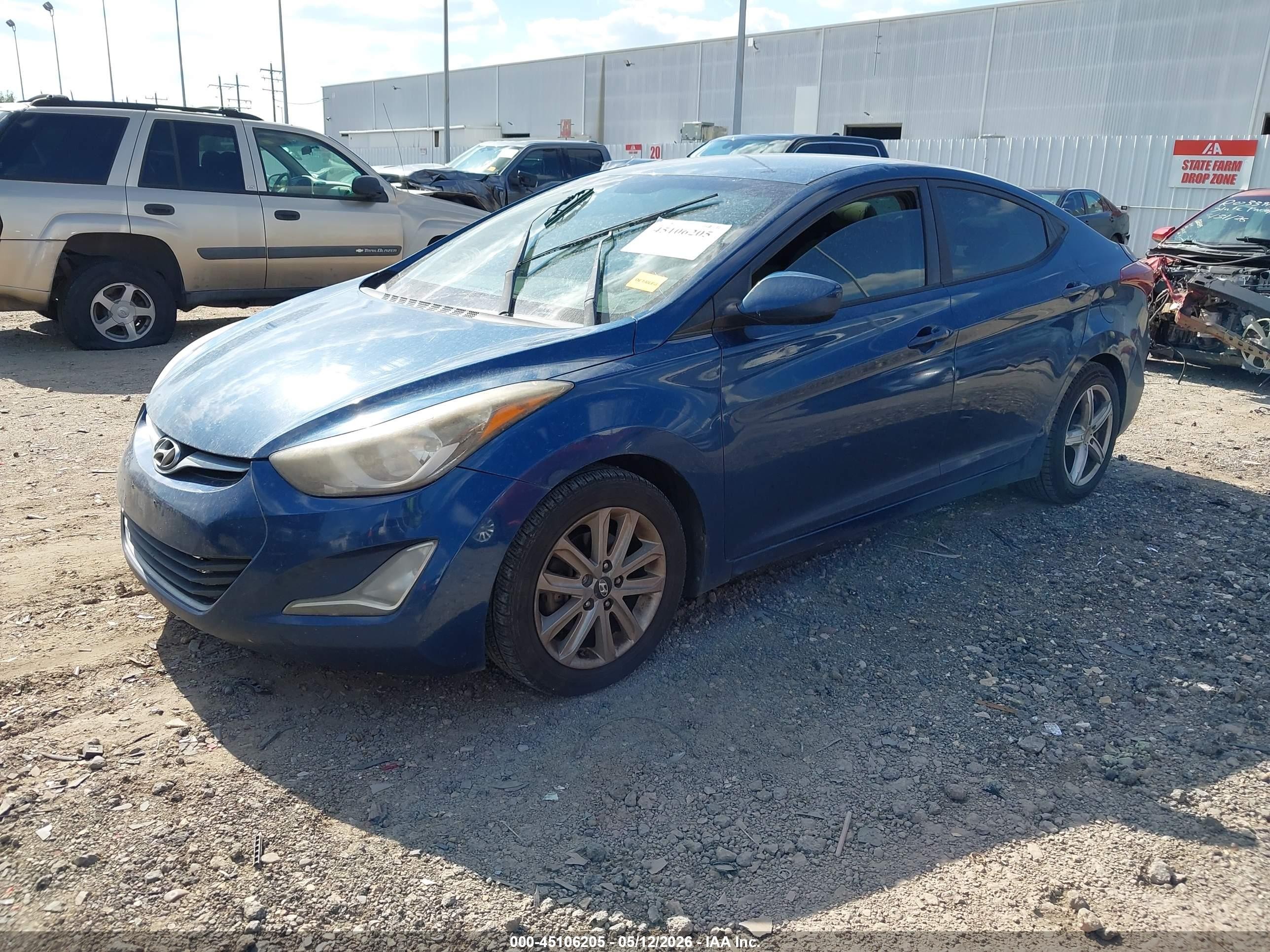 2015 Hyundai Elantra Se Blue vin: KMHDH4AE9FU254072