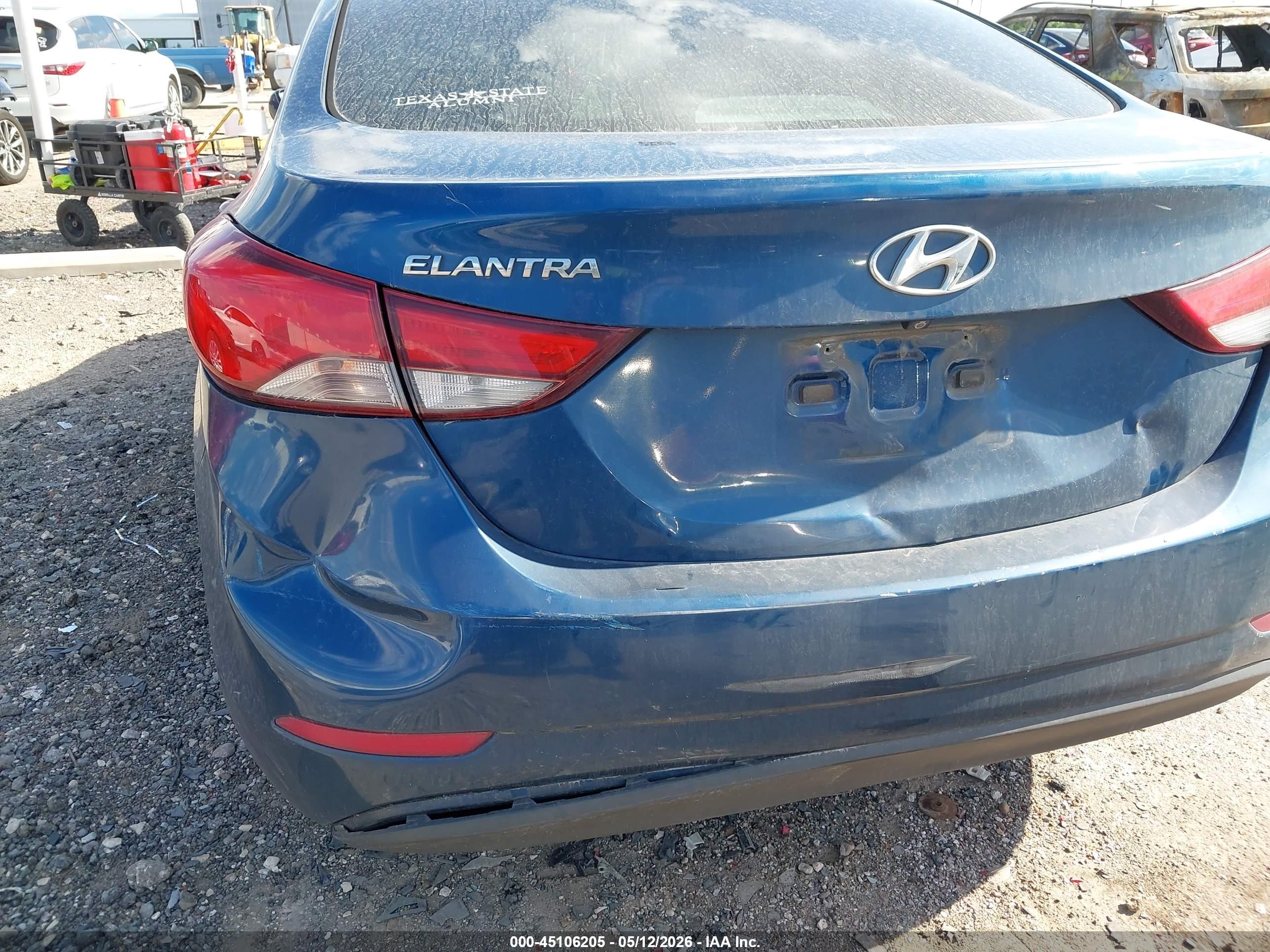 2015 Hyundai Elantra Se Blue vin: KMHDH4AE9FU254072