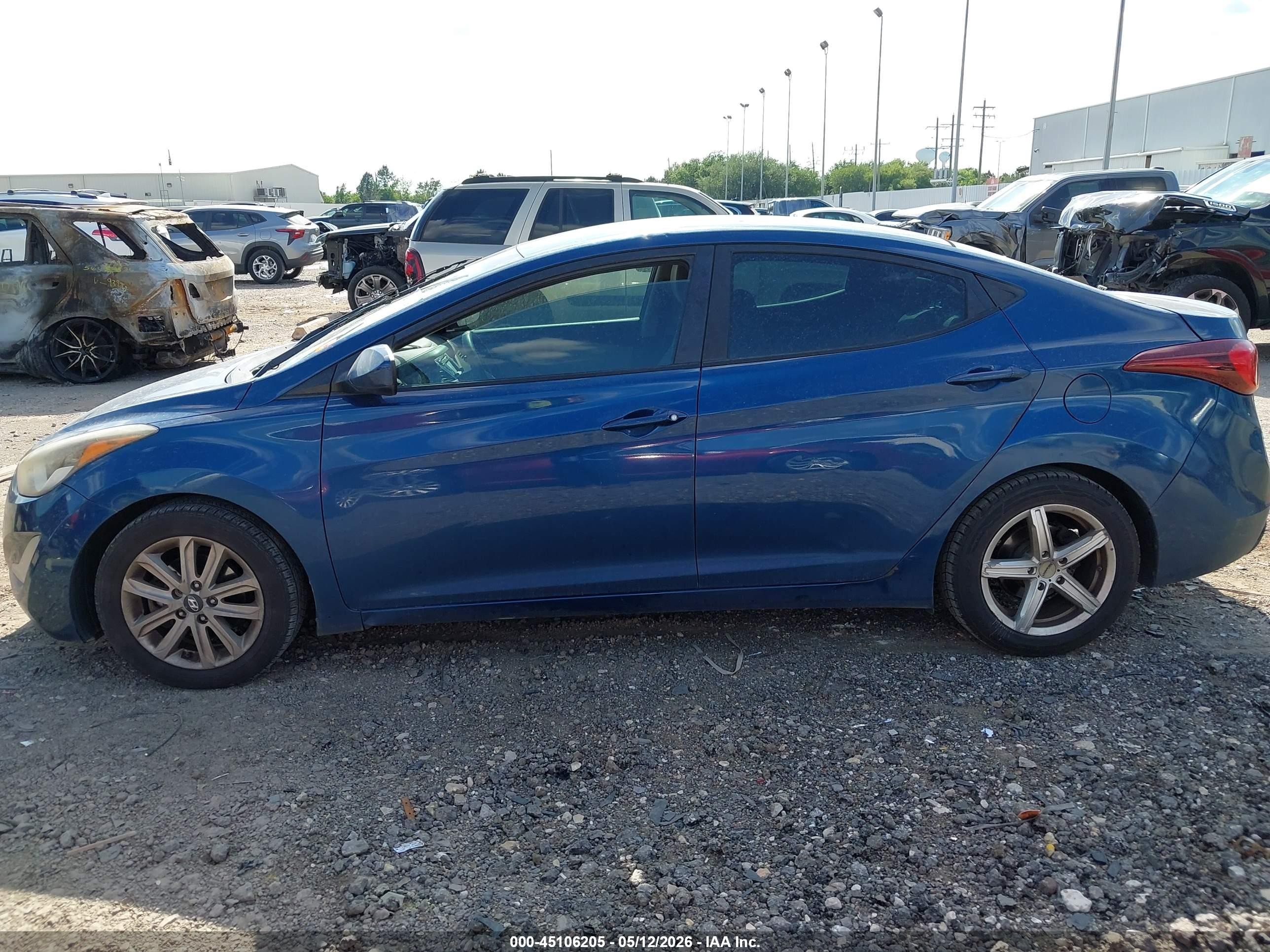 2015 Hyundai Elantra Se Blue vin: KMHDH4AE9FU254072