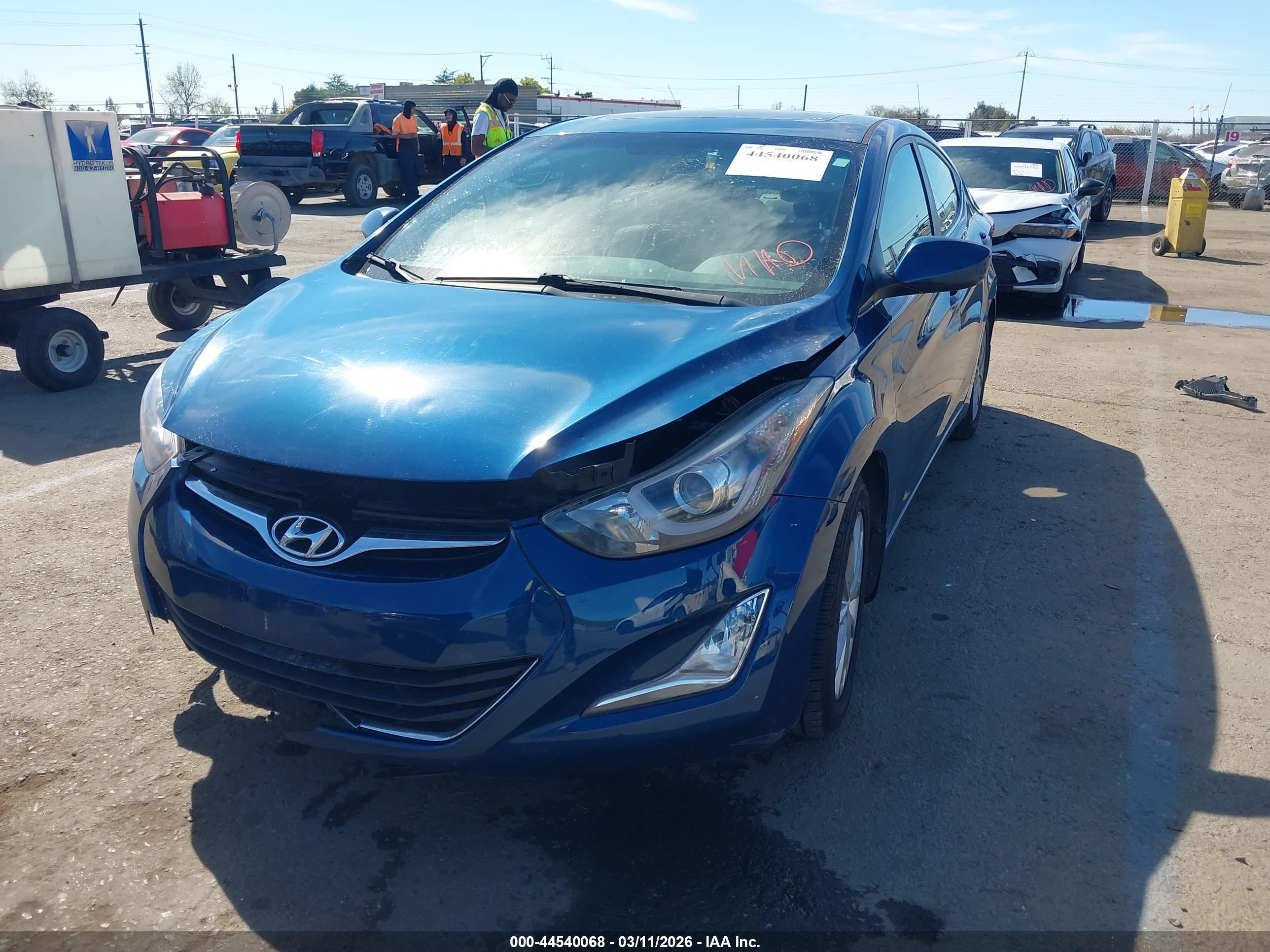2015 Hyundai Elantra Se Blue vin: KMHDH4AE9FU281899