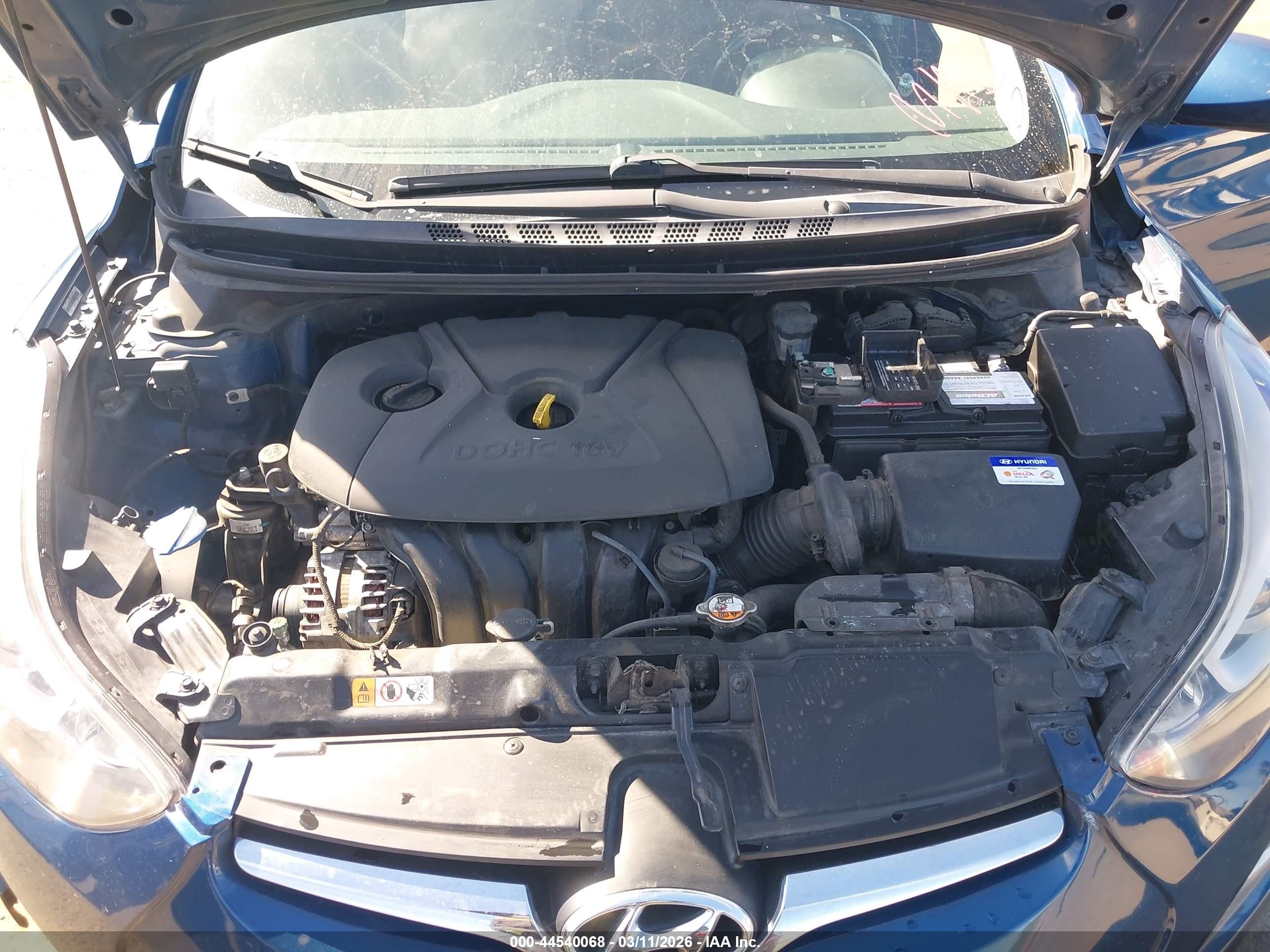 2015 Hyundai Elantra Se Blue vin: KMHDH4AE9FU281899