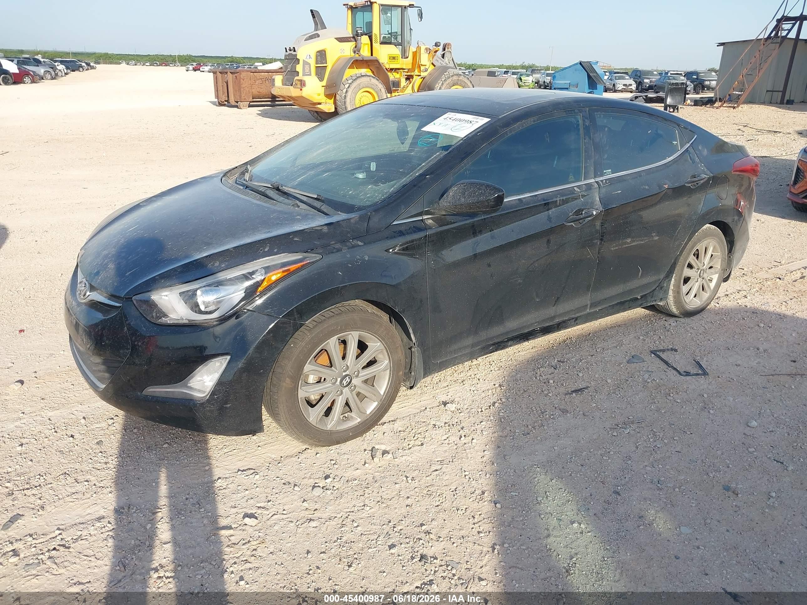 2015 Hyundai Elantra Se Gray vin: KMHDH4AE9FU286164