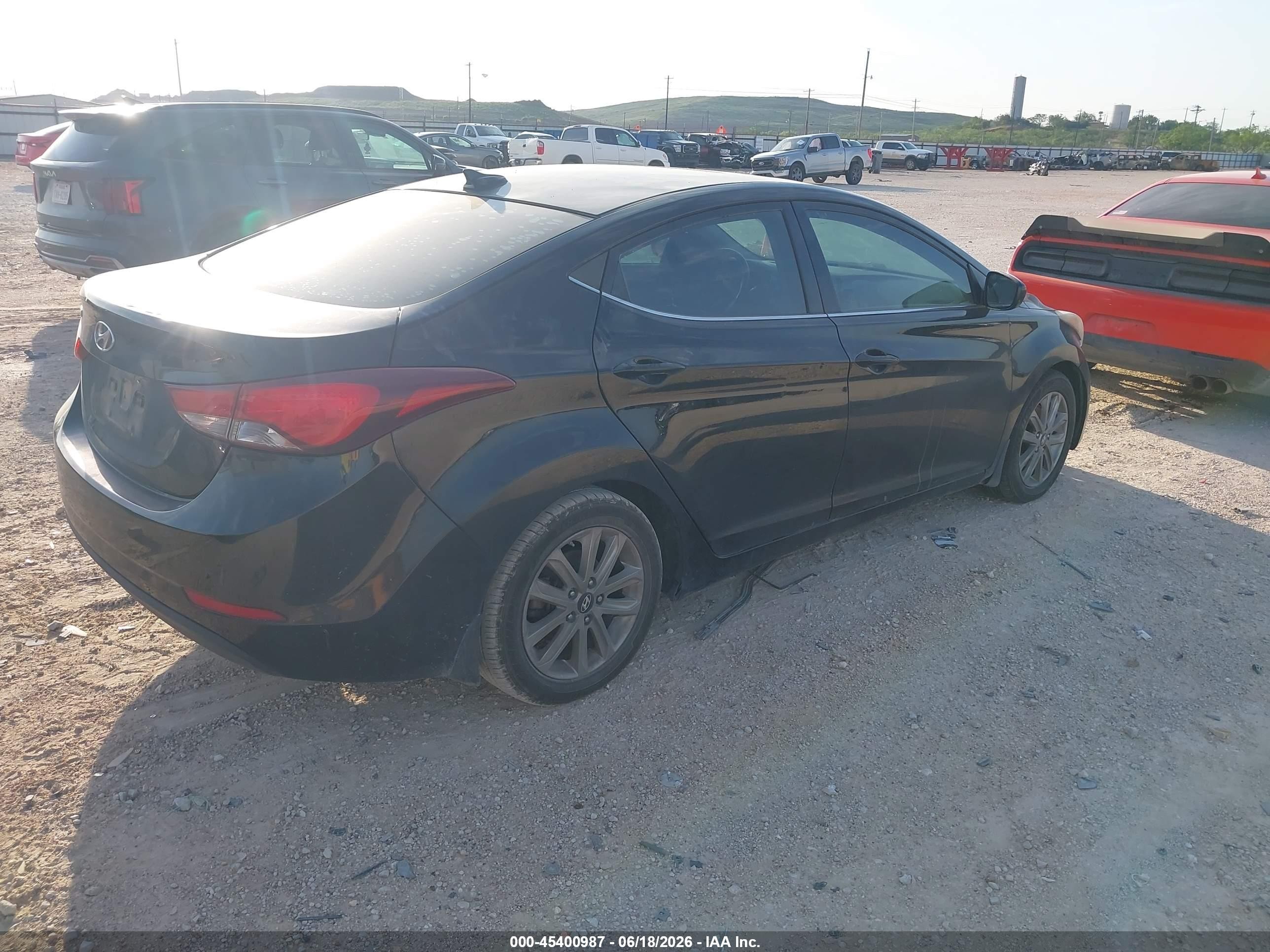 2015 Hyundai Elantra Se Gray vin: KMHDH4AE9FU286164