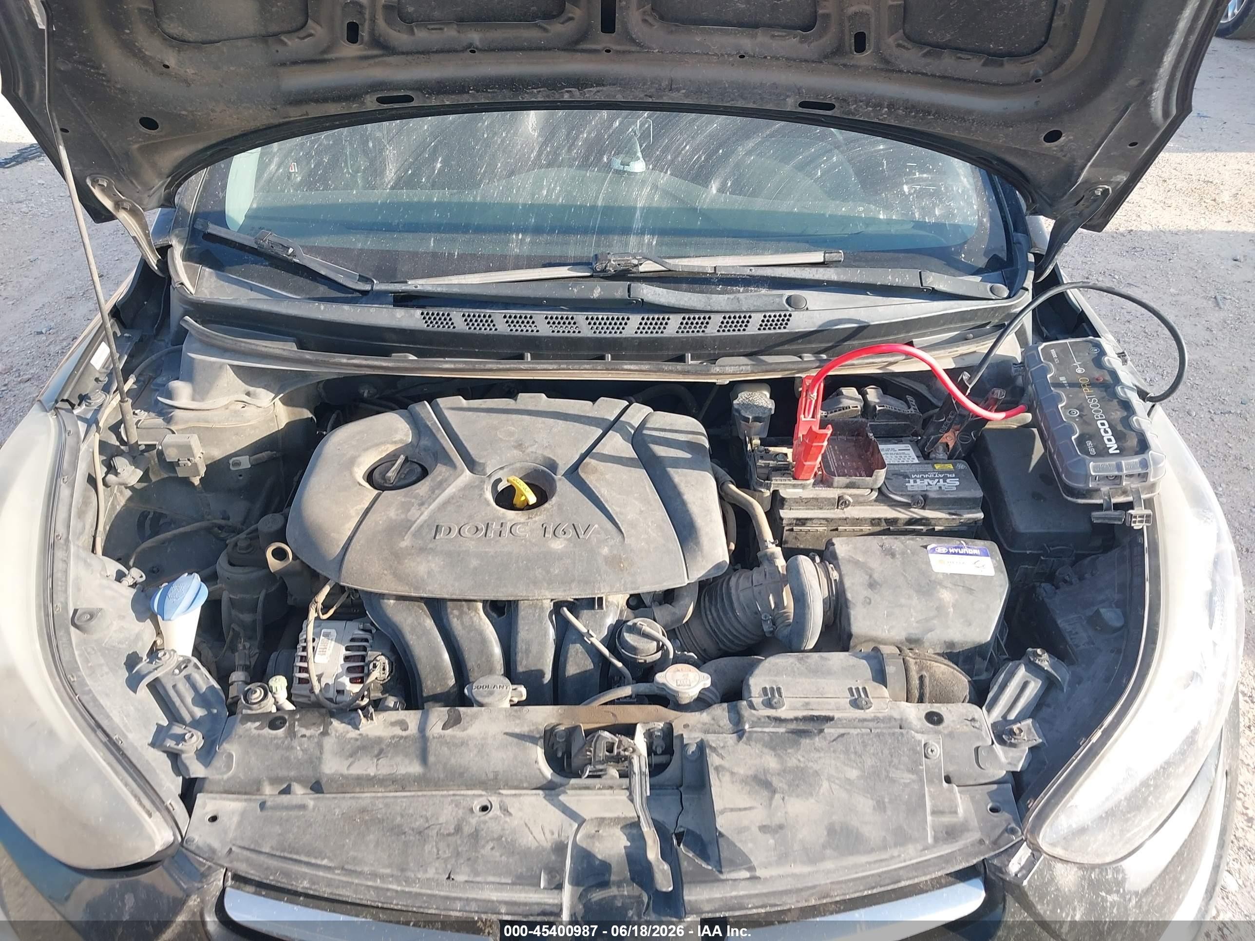 2015 Hyundai Elantra Se Gray vin: KMHDH4AE9FU286164