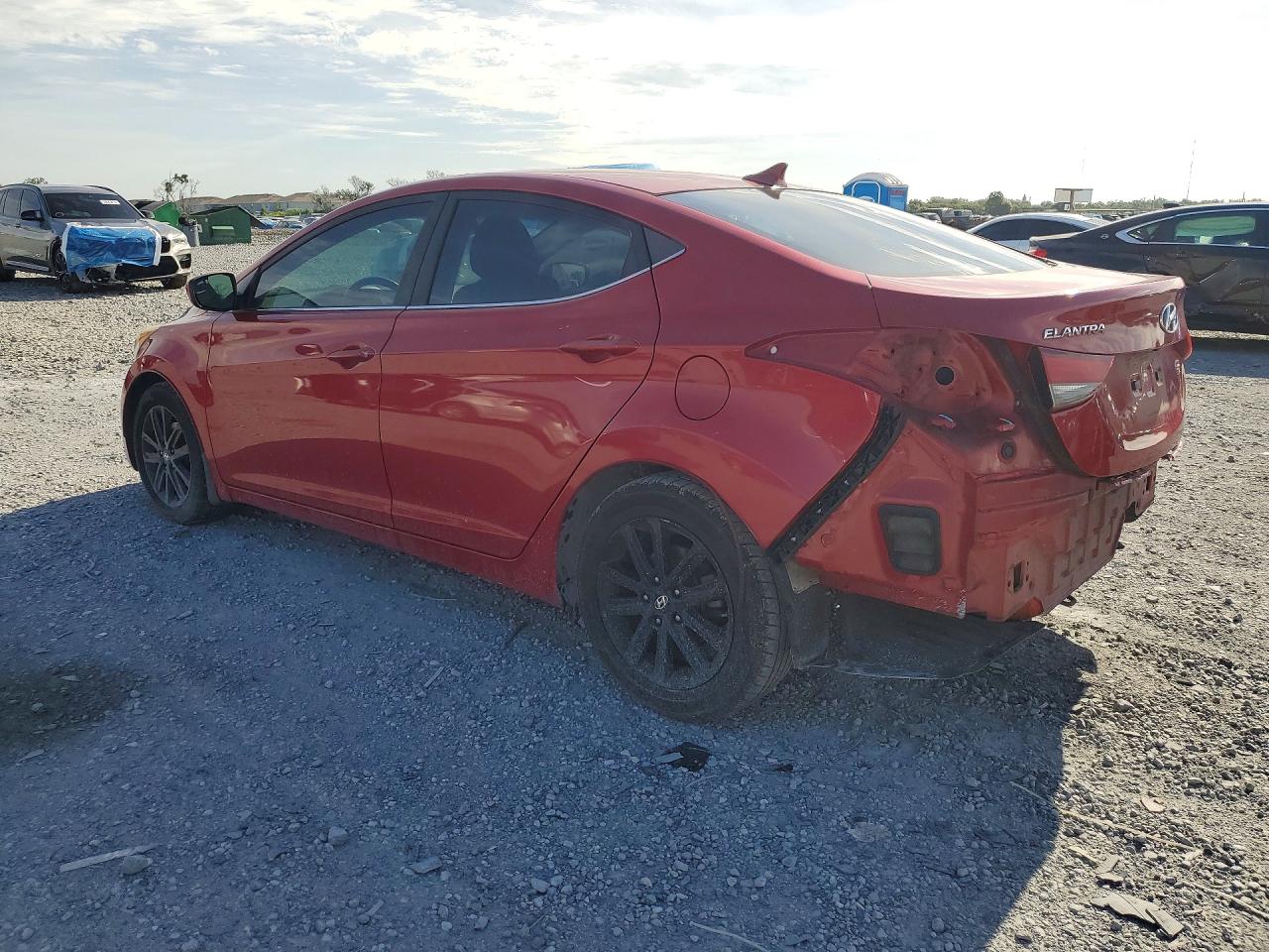 2015 Hyundai Elantra Se Red vin: KMHDH4AE9FU304372