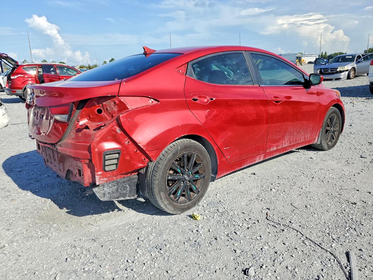 2015 Hyundai Elantra Se Red vin: KMHDH4AE9FU304372