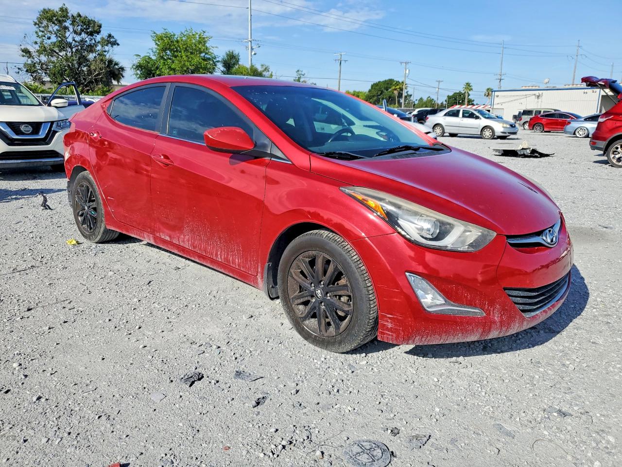 2015 Hyundai Elantra Se Red vin: KMHDH4AE9FU304372
