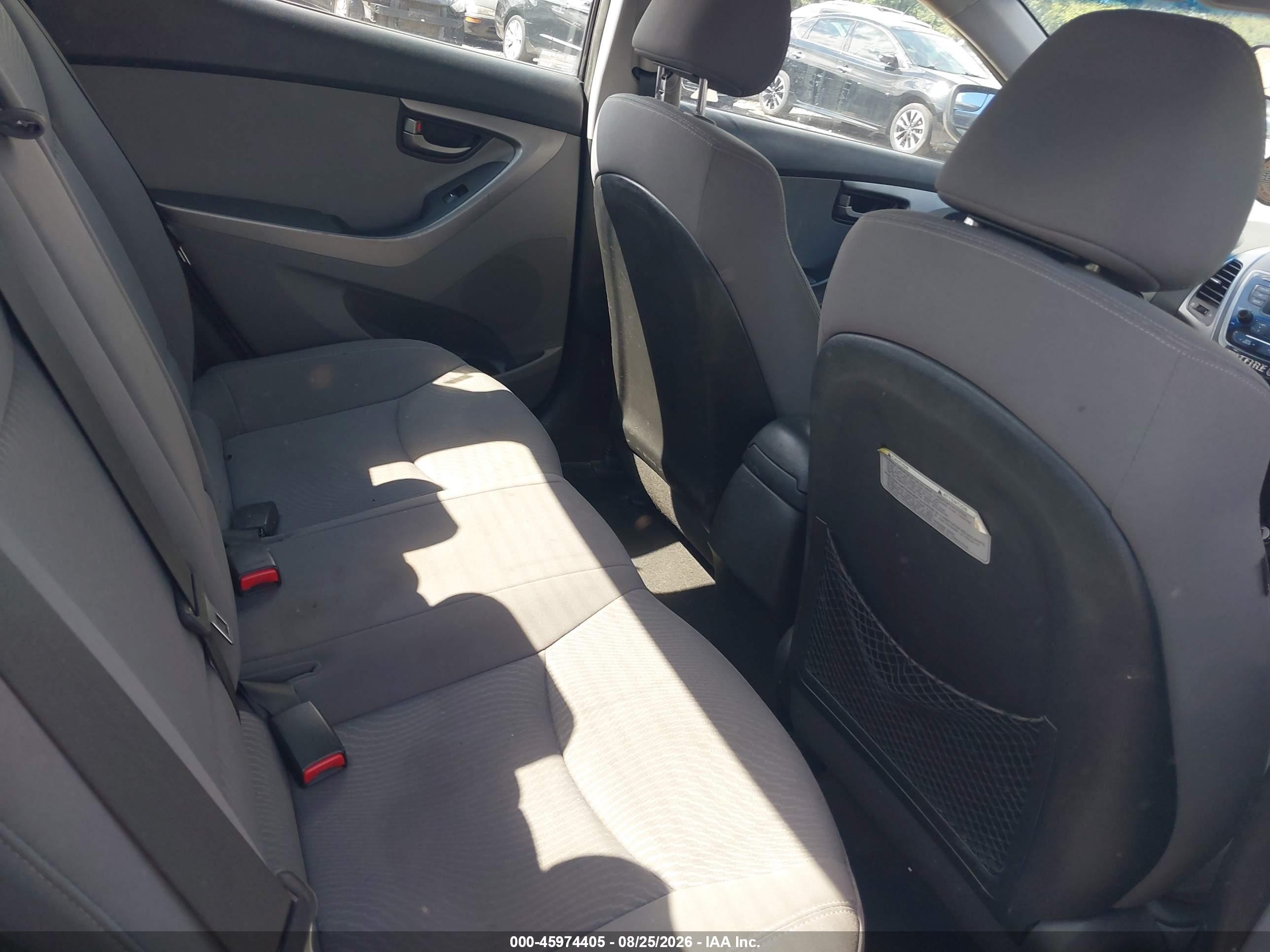 2015 Hyundai Elantra Se Black vin: KMHDH4AE9FU310219
