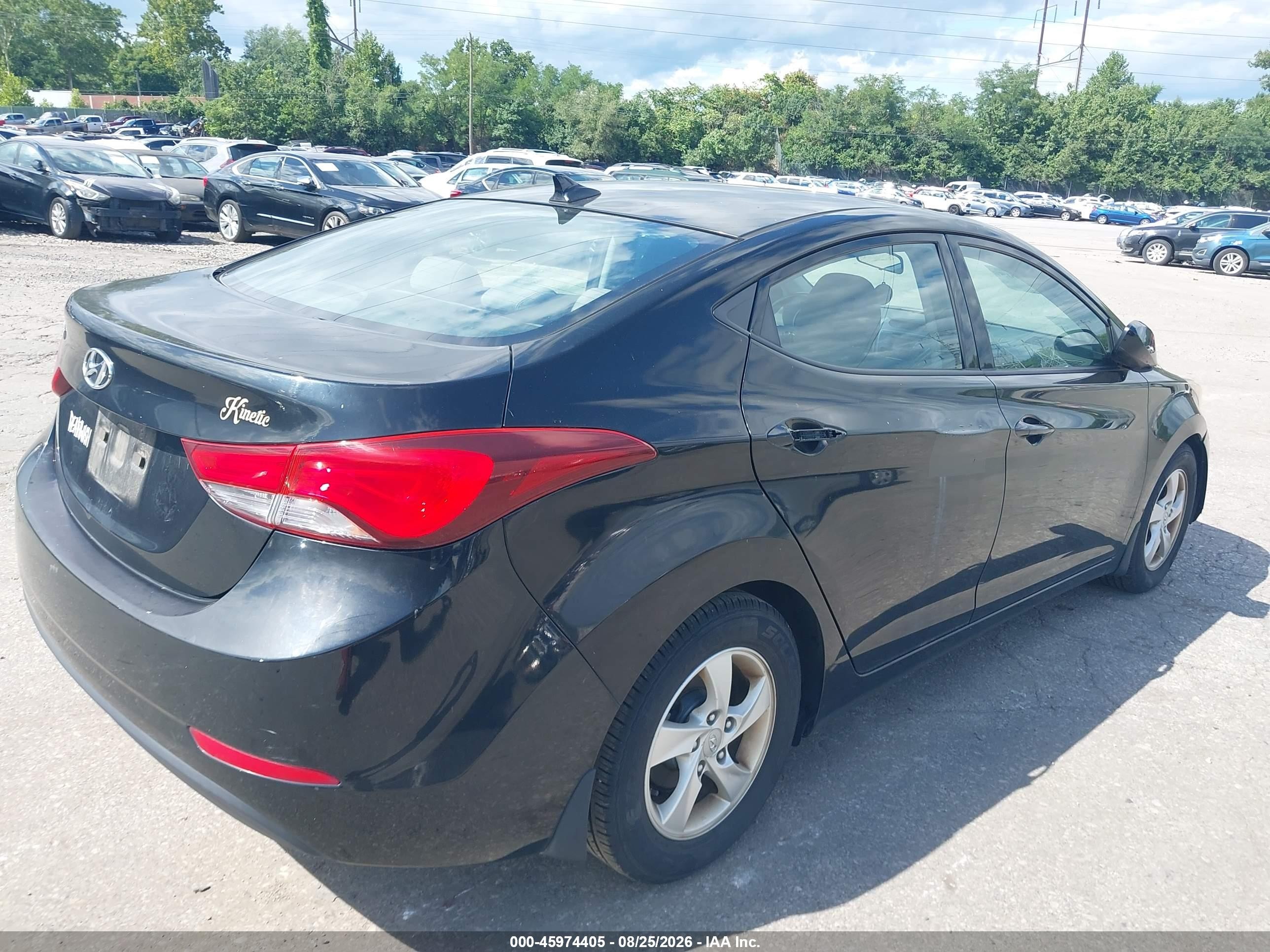 2015 Hyundai Elantra Se Black vin: KMHDH4AE9FU310219