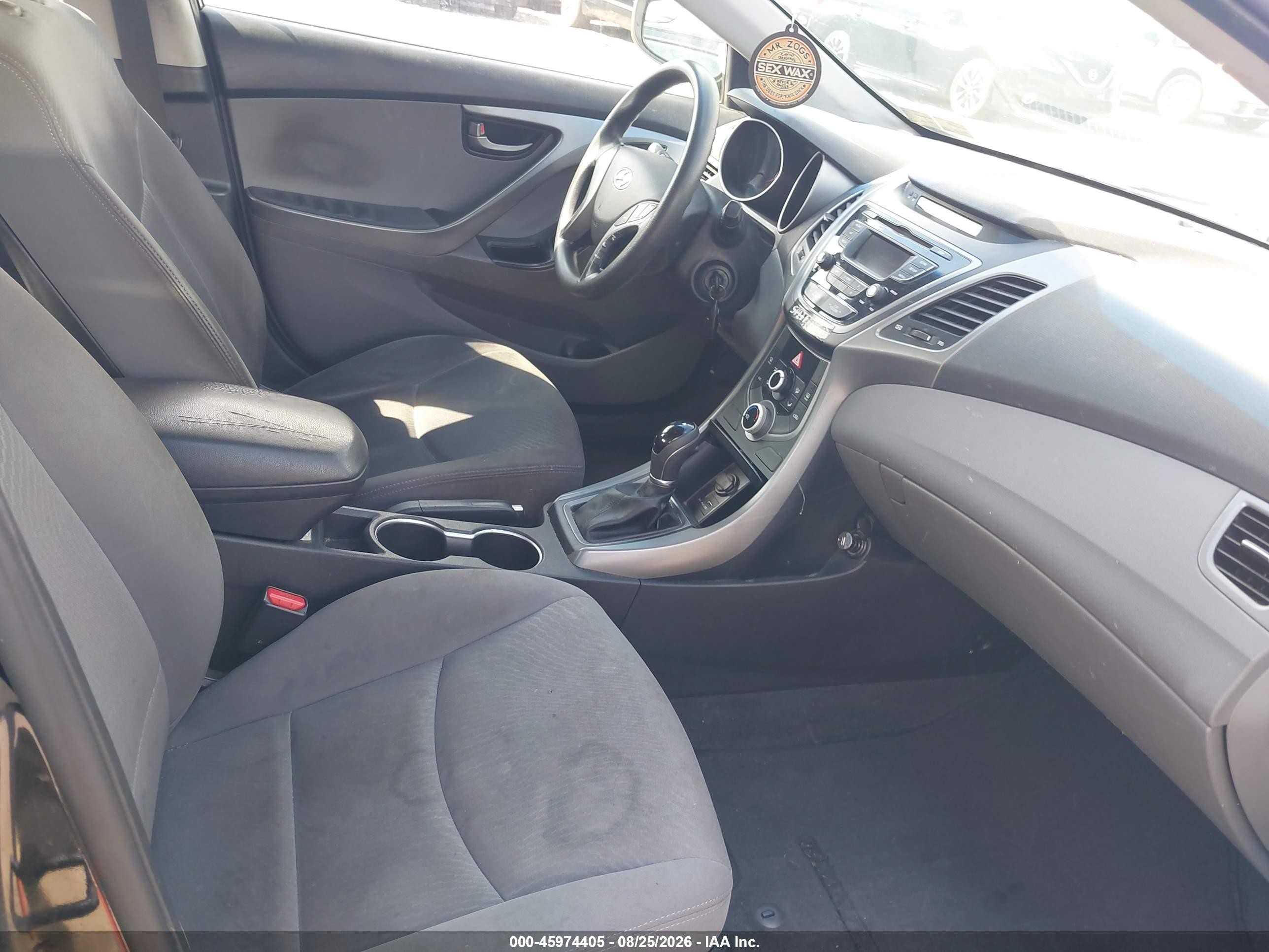 2015 Hyundai Elantra Se Black vin: KMHDH4AE9FU310219