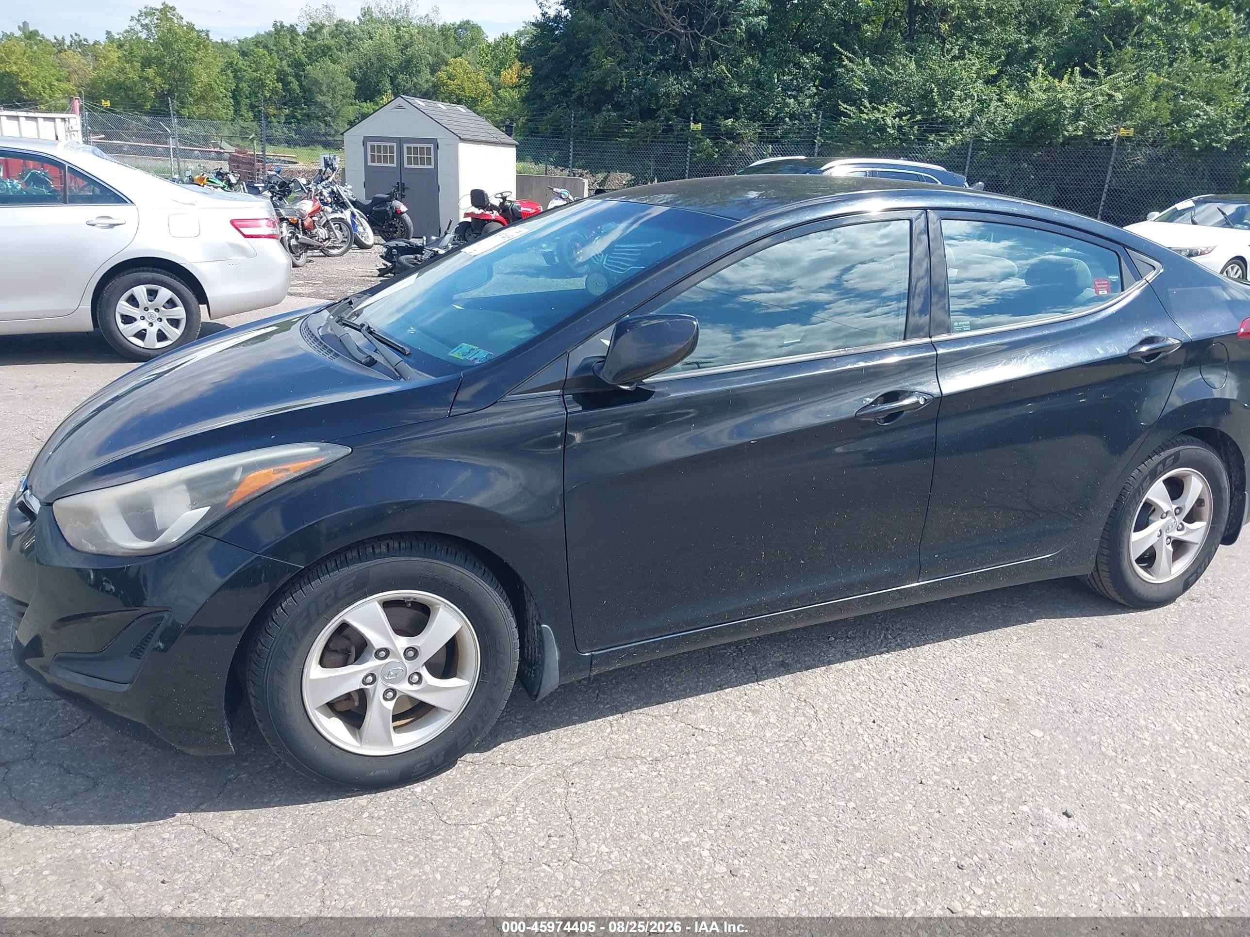2015 Hyundai Elantra Se Black vin: KMHDH4AE9FU310219