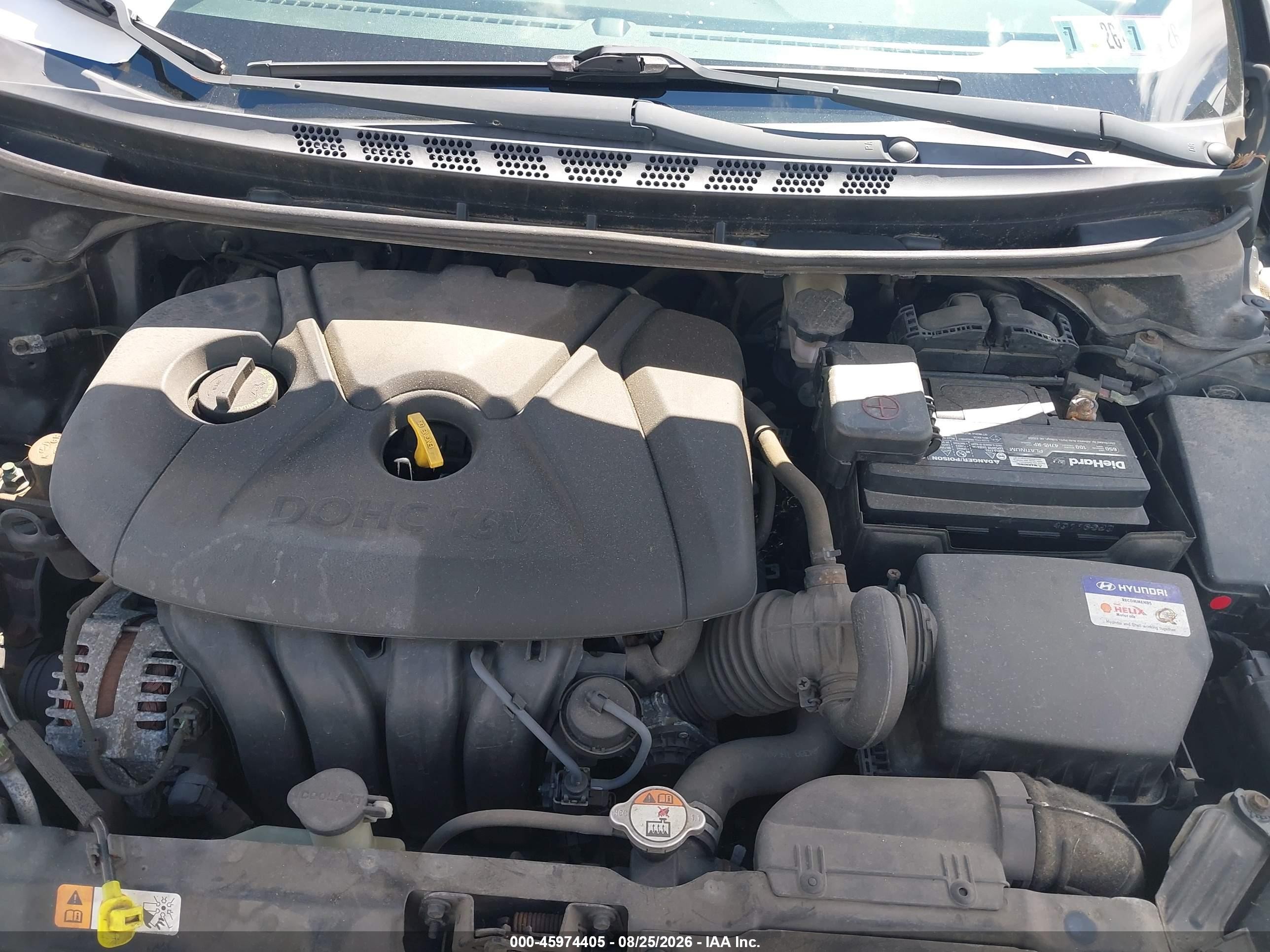 2015 Hyundai Elantra Se Black vin: KMHDH4AE9FU310219