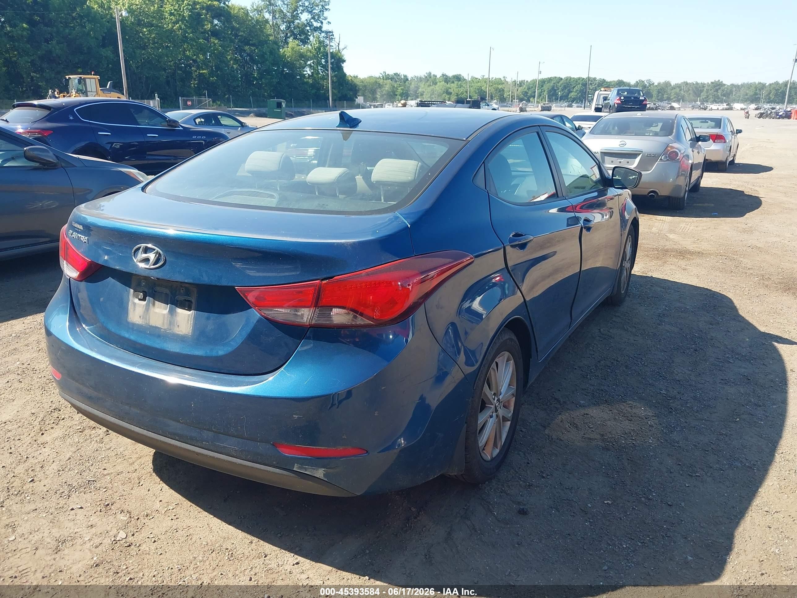 2015 Hyundai Elantra Se Blue vin: KMHDH4AE9FU320930