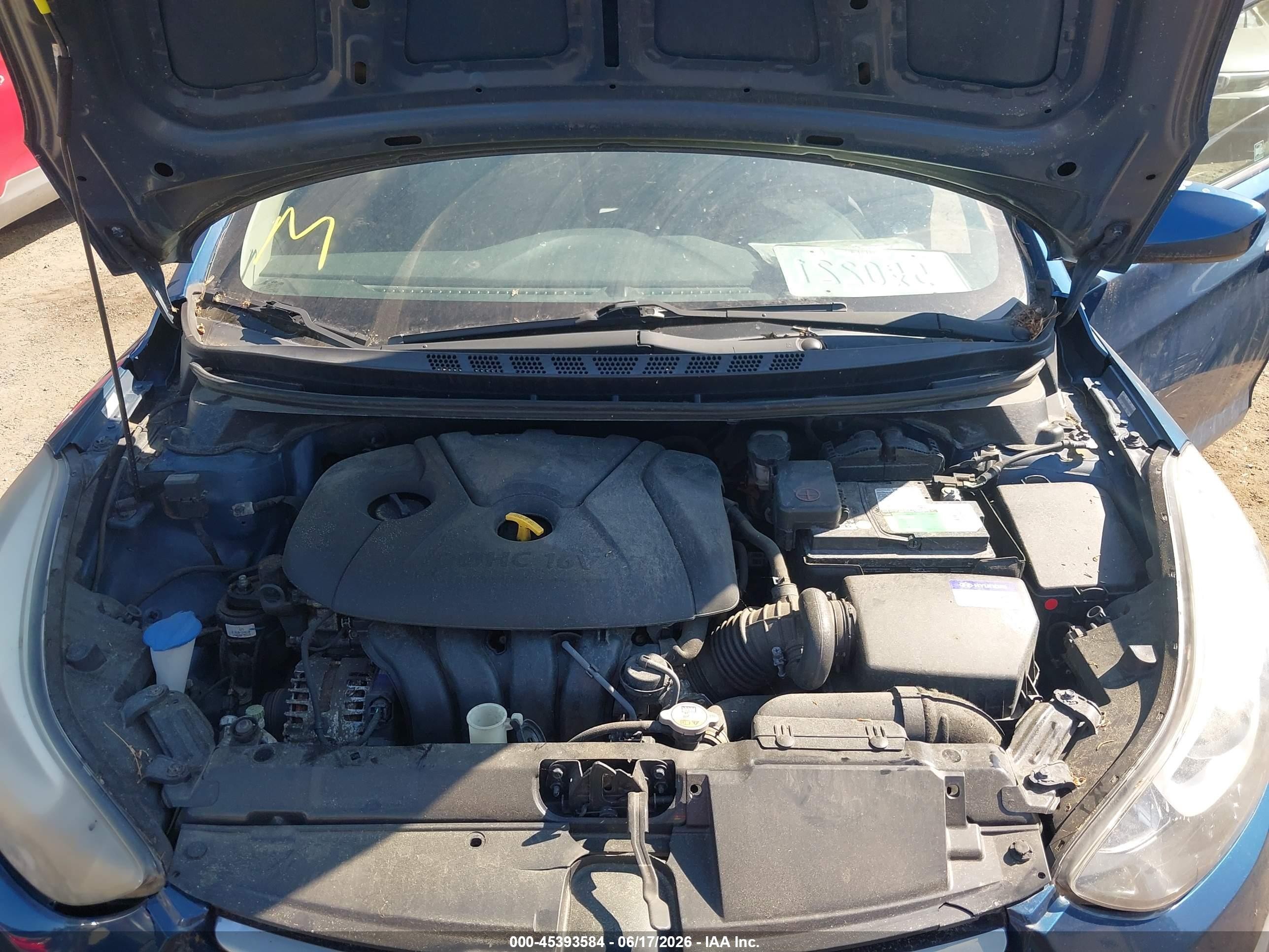 2015 Hyundai Elantra Se Blue vin: KMHDH4AE9FU320930