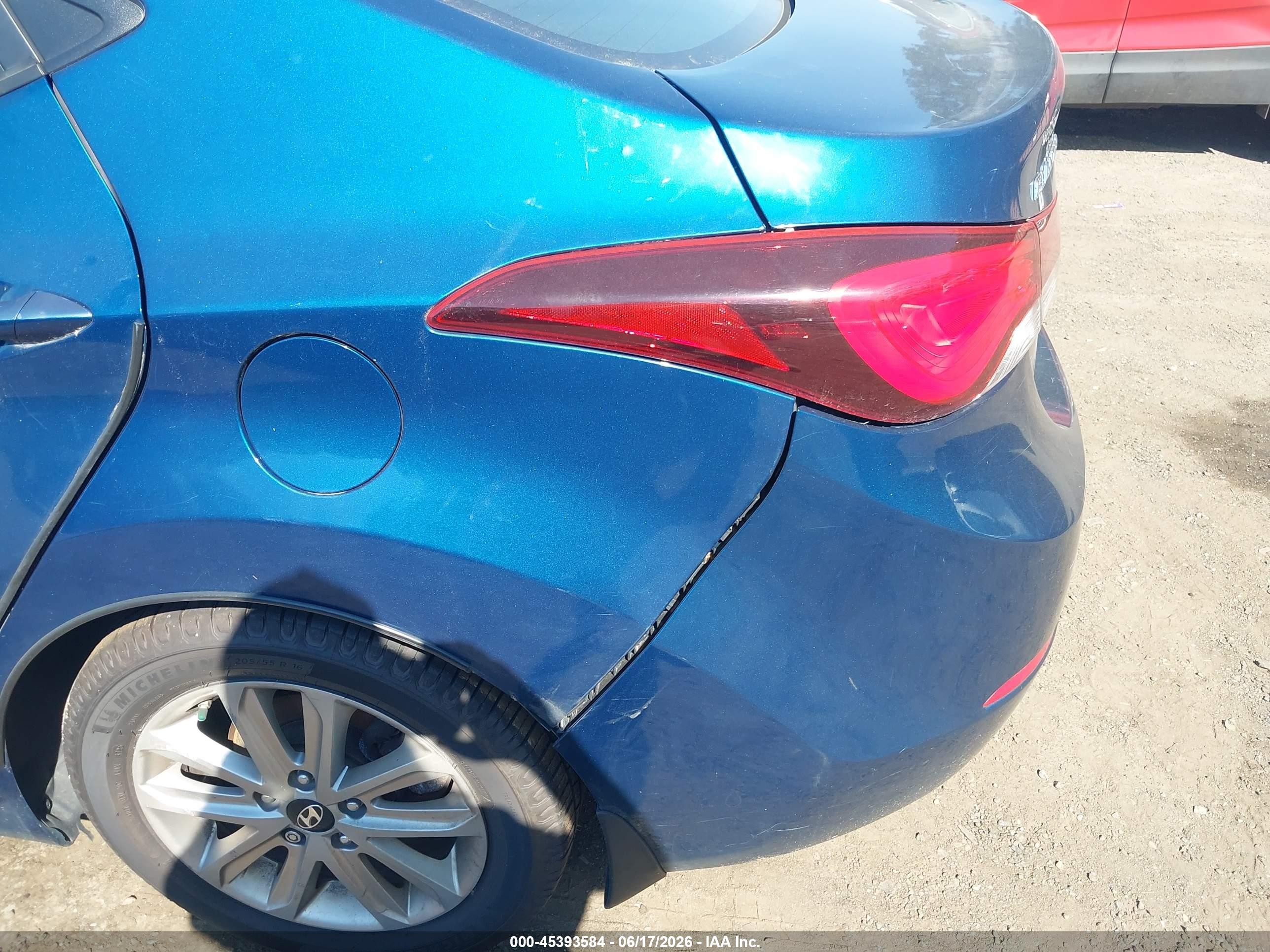 2015 Hyundai Elantra Se Blue vin: KMHDH4AE9FU320930
