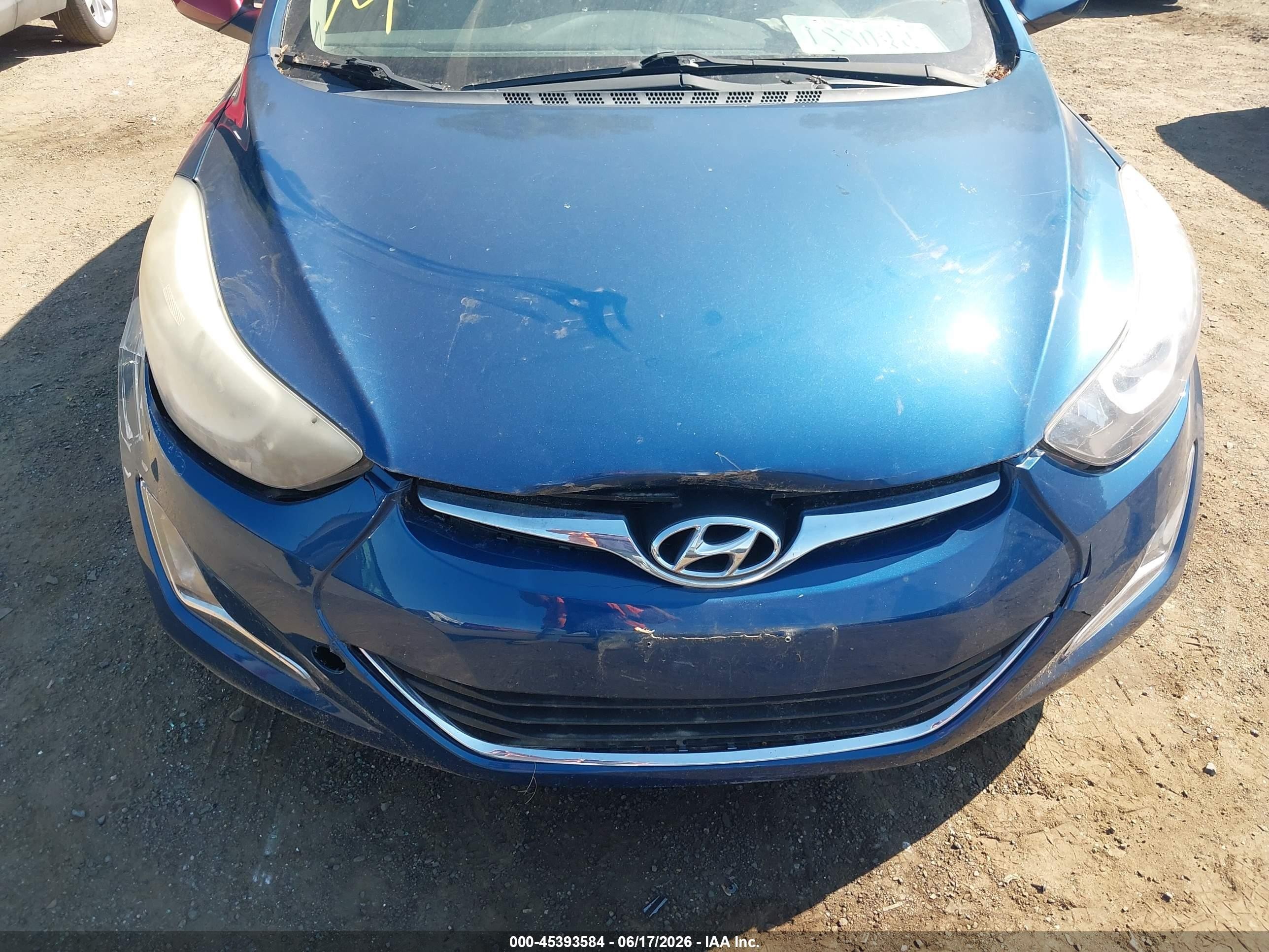 2015 Hyundai Elantra Se Blue vin: KMHDH4AE9FU320930