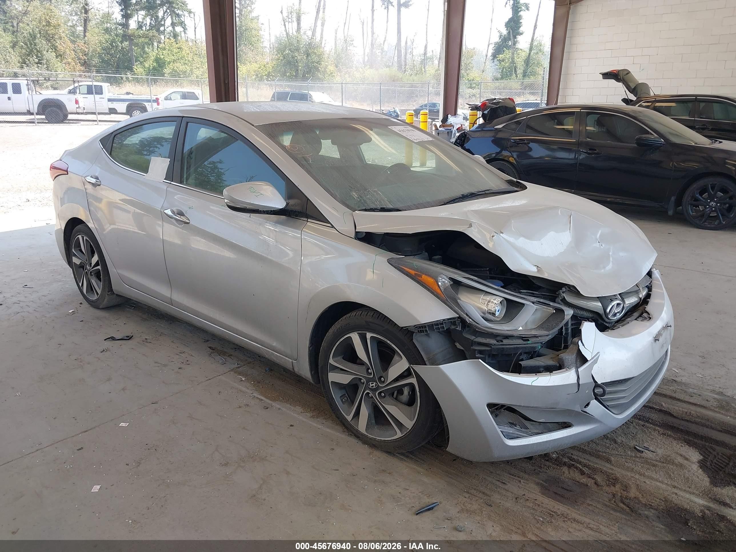 2015 Hyundai Elantra Limited Silver vin: KMHDH4AE9FU323097