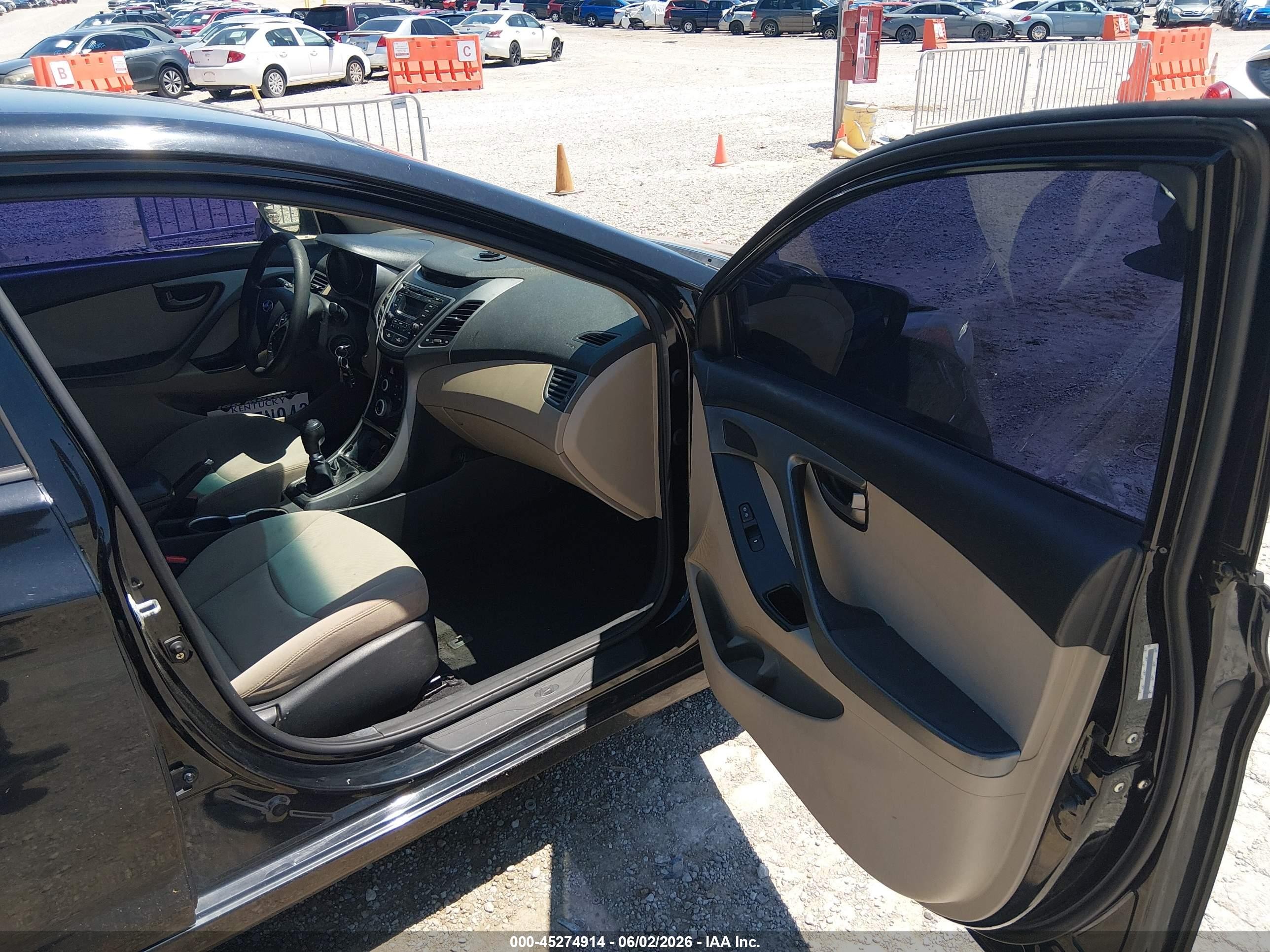 2015 Hyundai Elantra Se Blue vin: KMHDH4AE9FU342362
