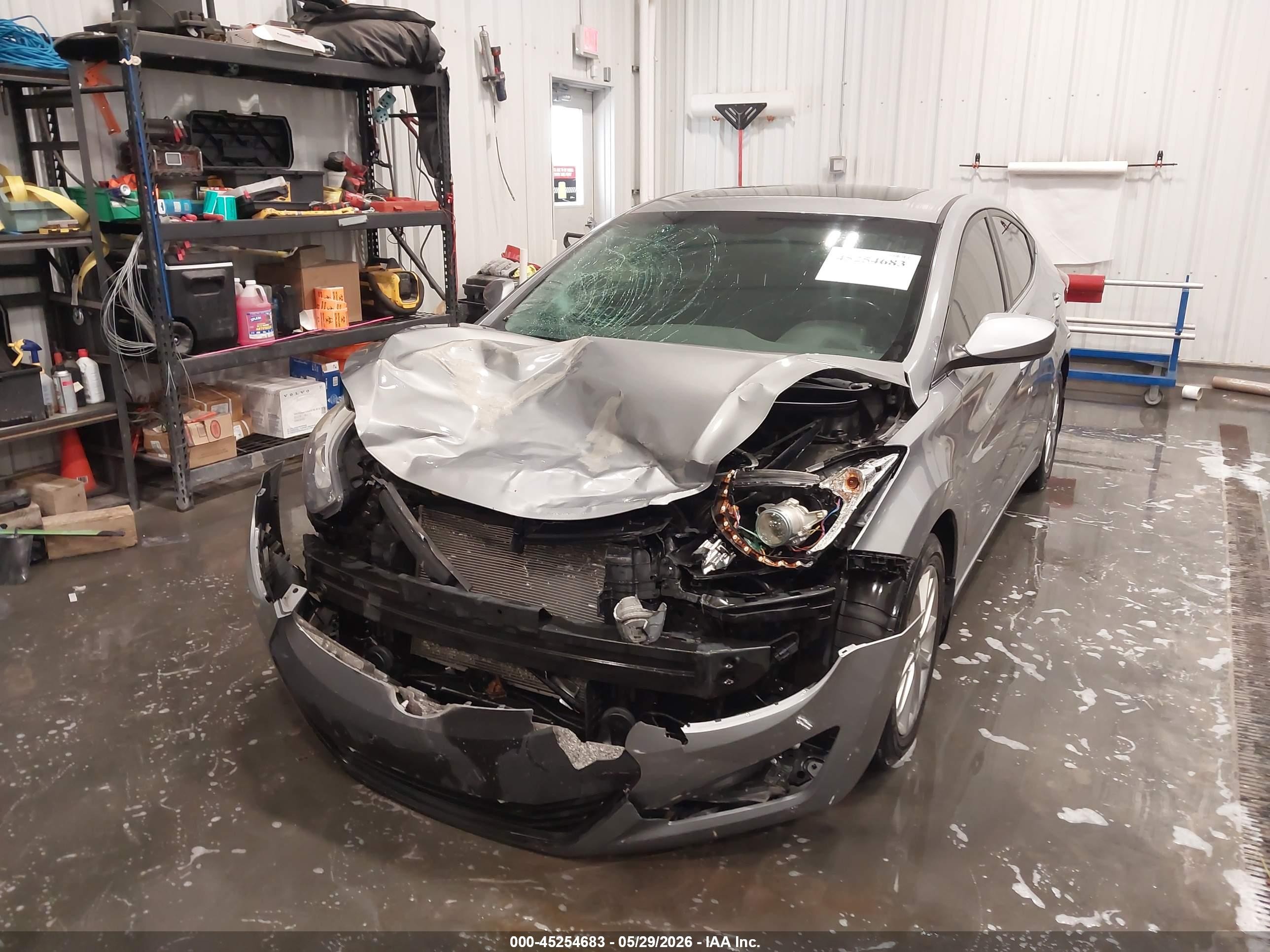 2015 Hyundai Elantra Se Silver vin: KMHDH4AE9FU342880