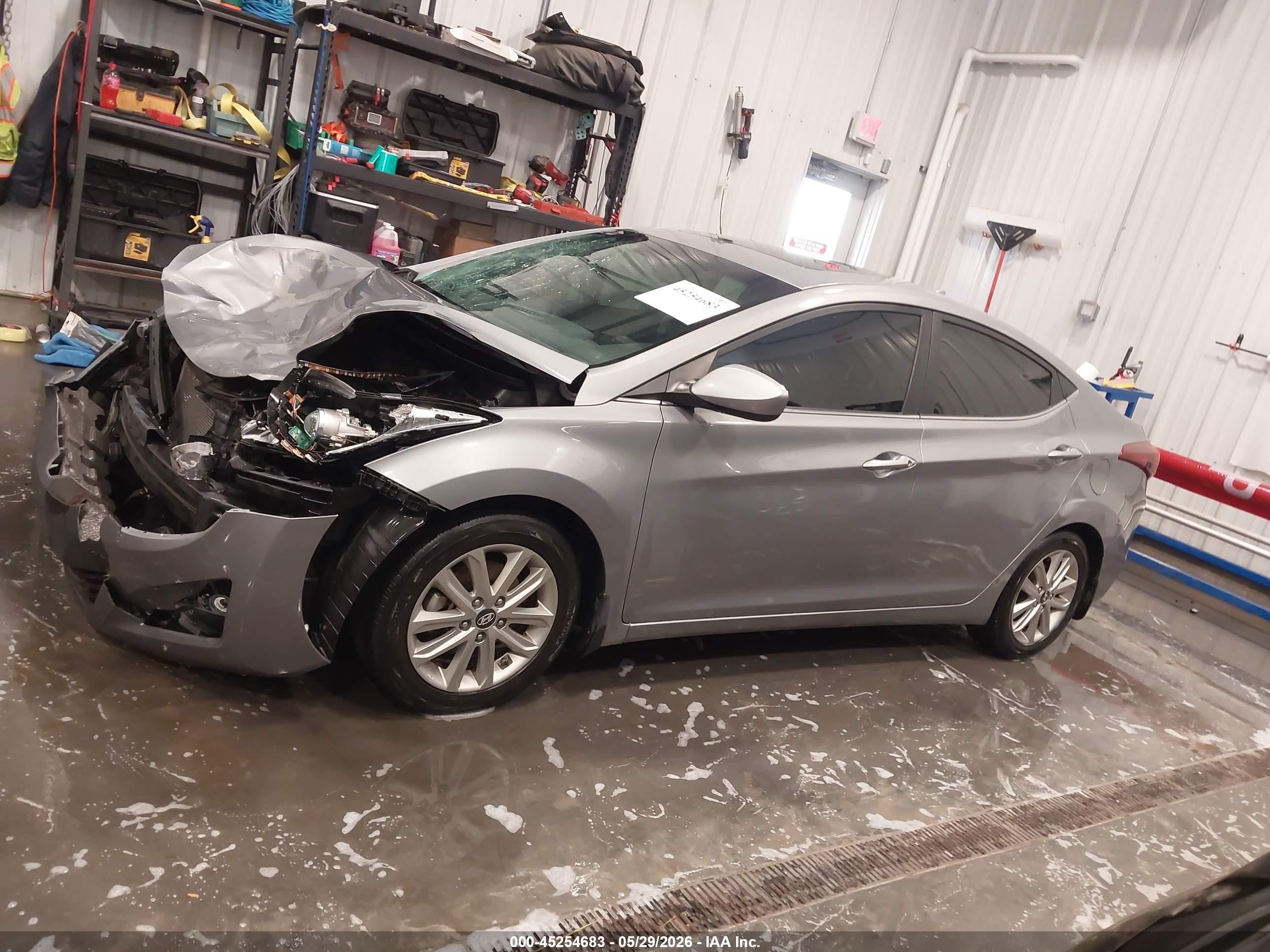 2015 Hyundai Elantra Se Silver vin: KMHDH4AE9FU342880