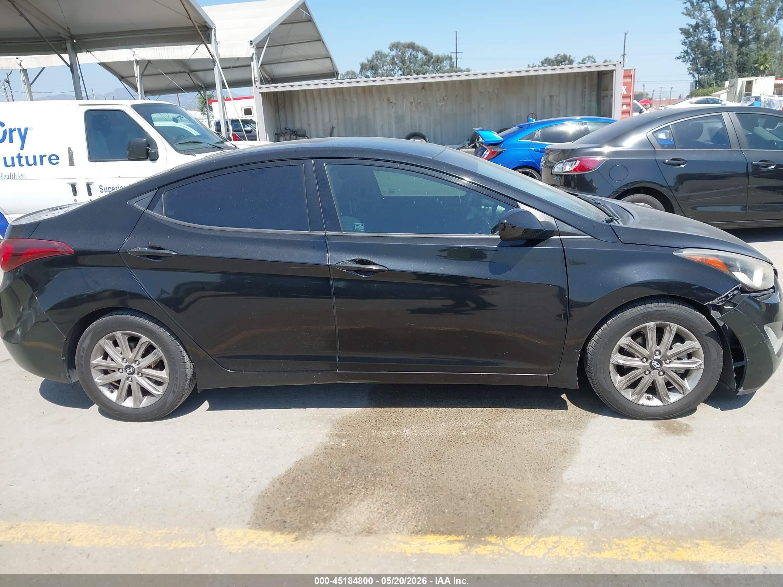 2015 Hyundai Elantra Se Black vin: KMHDH4AE9FU352700