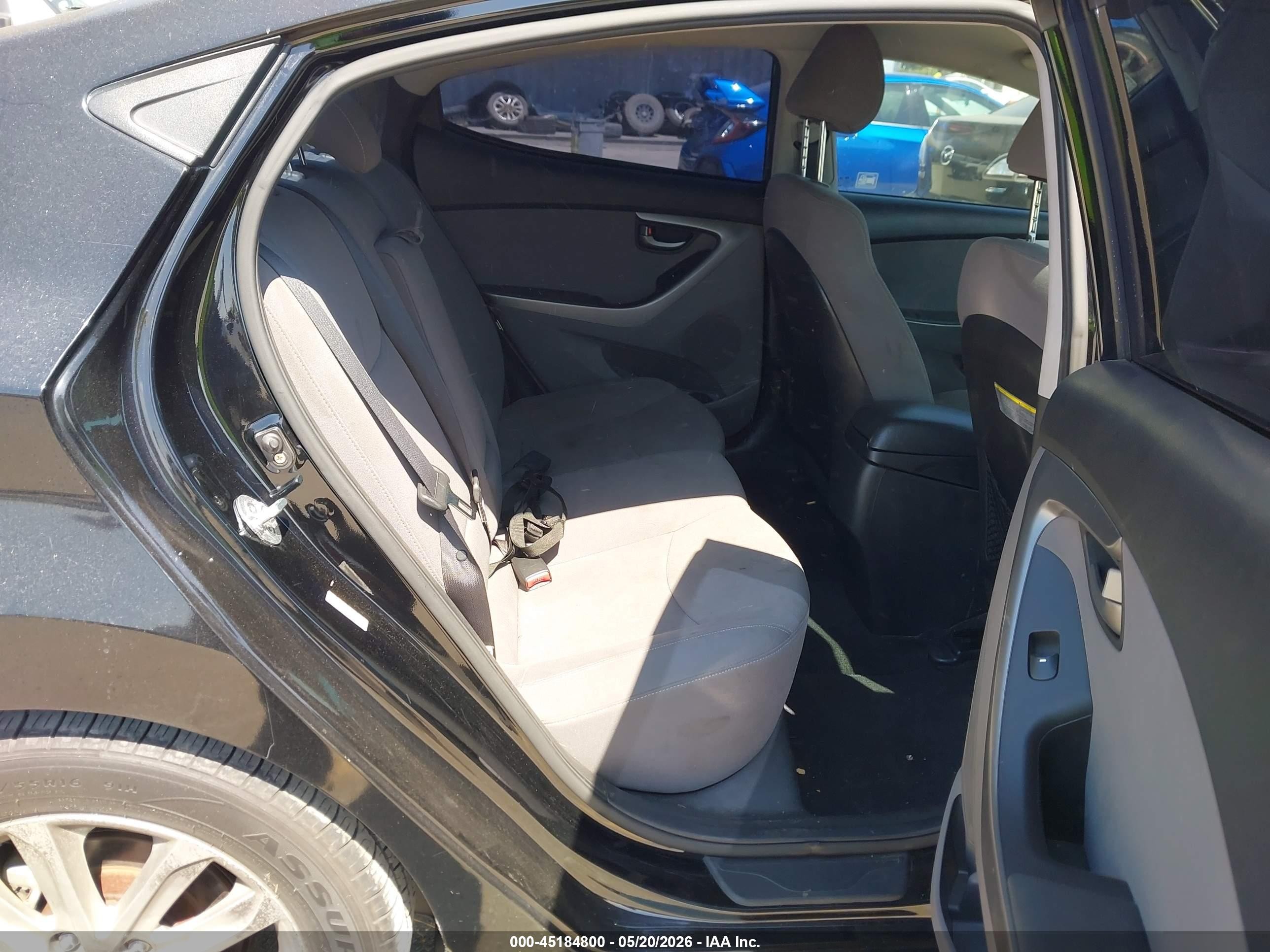 2015 Hyundai Elantra Se Black vin: KMHDH4AE9FU352700