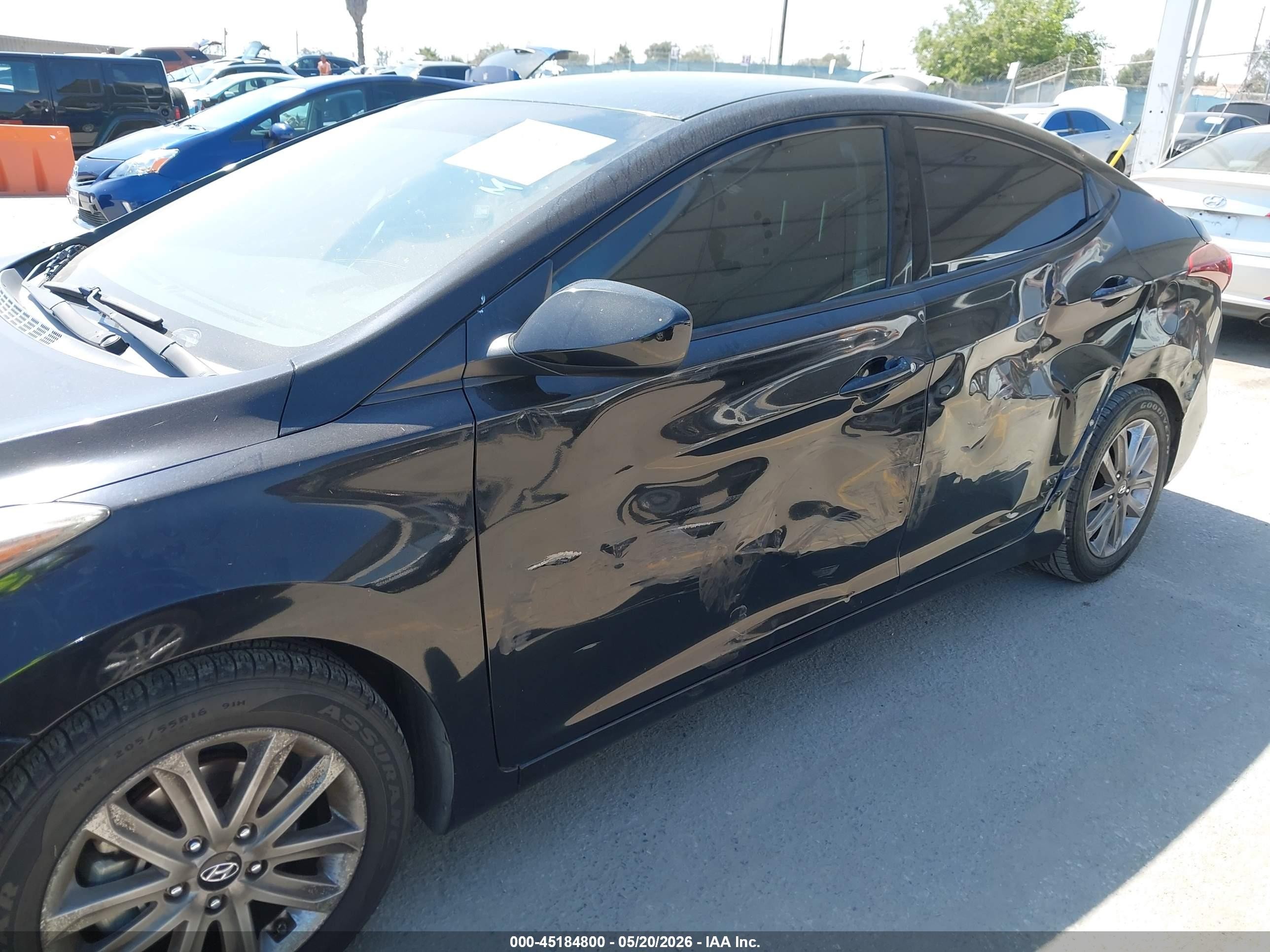 2015 Hyundai Elantra Se Black vin: KMHDH4AE9FU352700