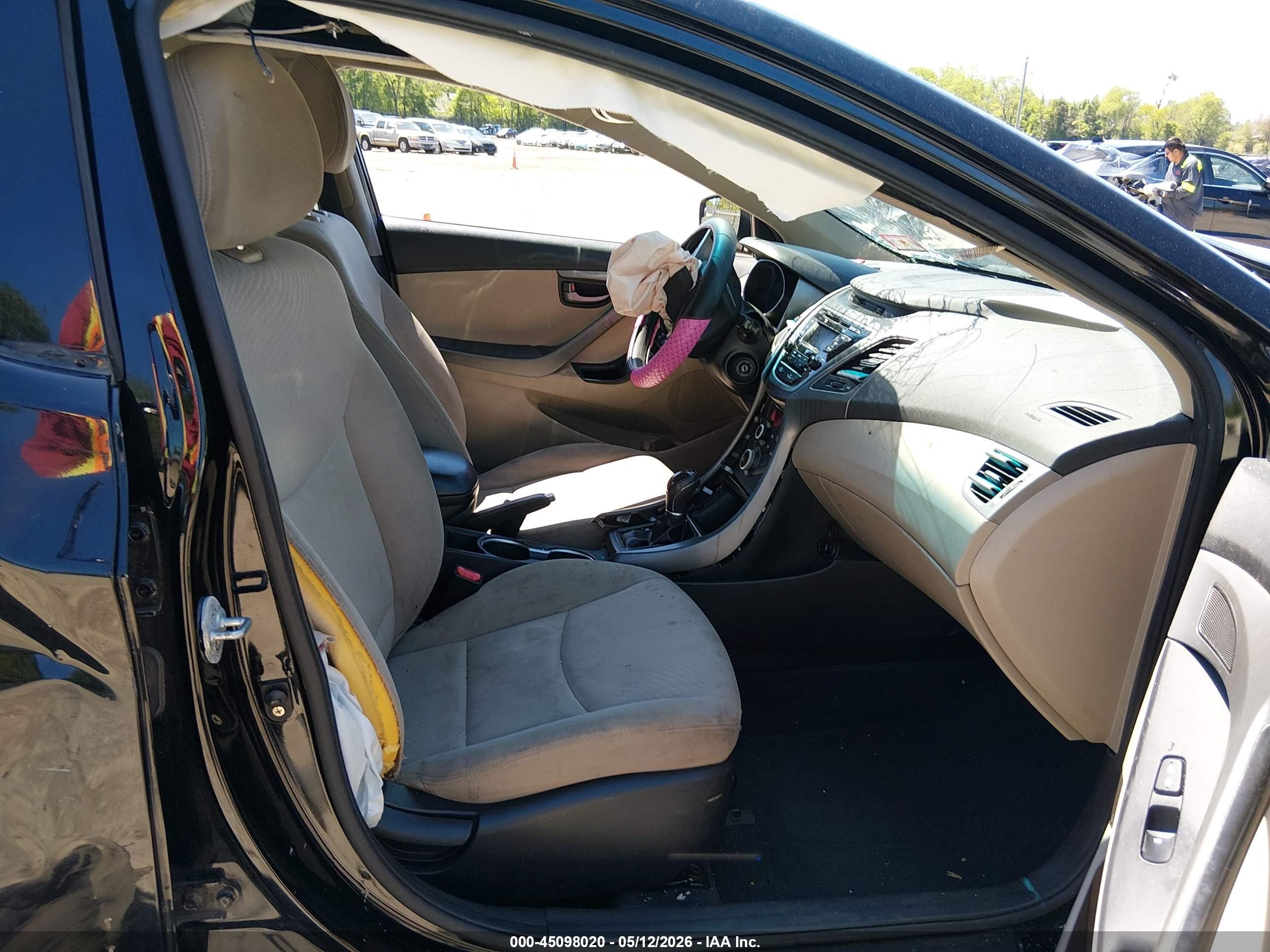 2015 Hyundai Elantra Se Black vin: KMHDH4AE9FU354639