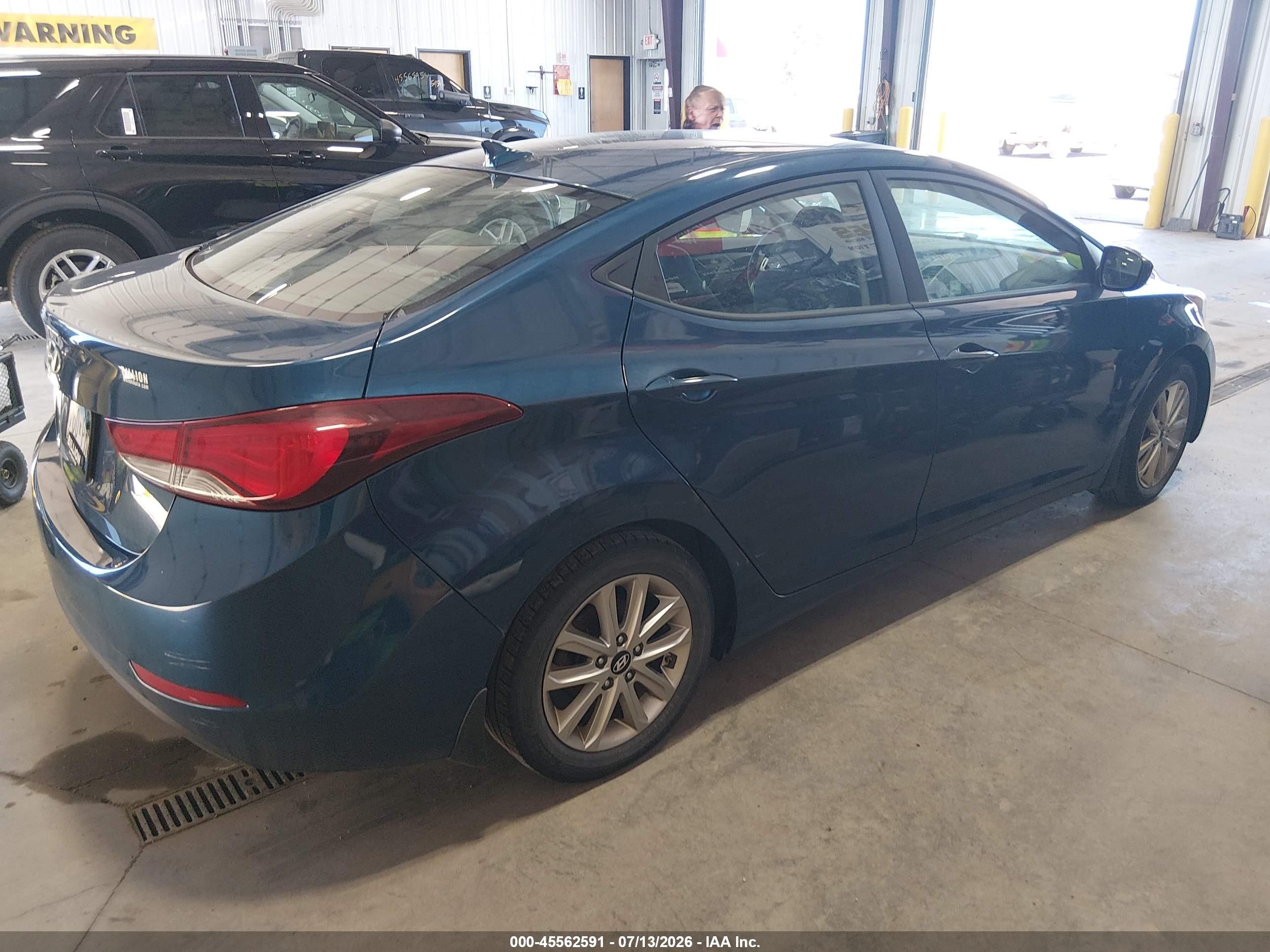 2015 Hyundai Elantra Se Blue vin: KMHDH4AE9FU360232