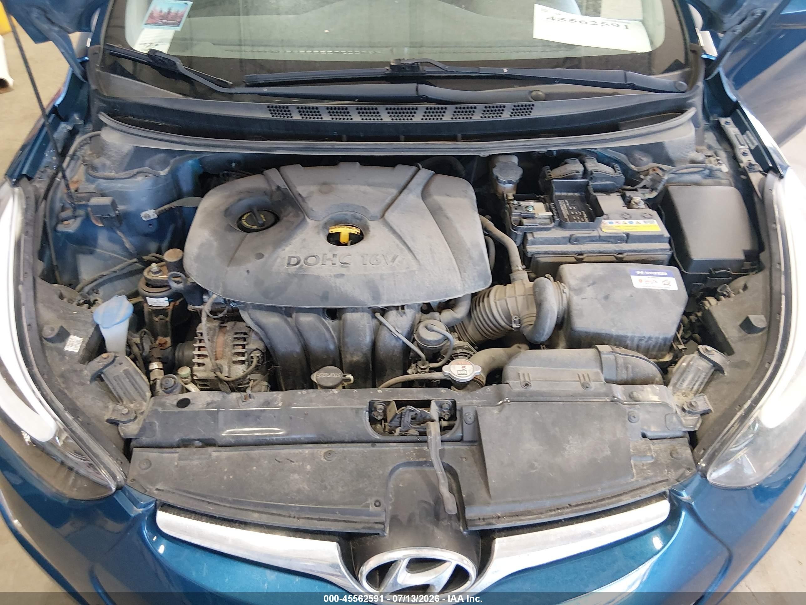 2015 Hyundai Elantra Se Blue vin: KMHDH4AE9FU360232