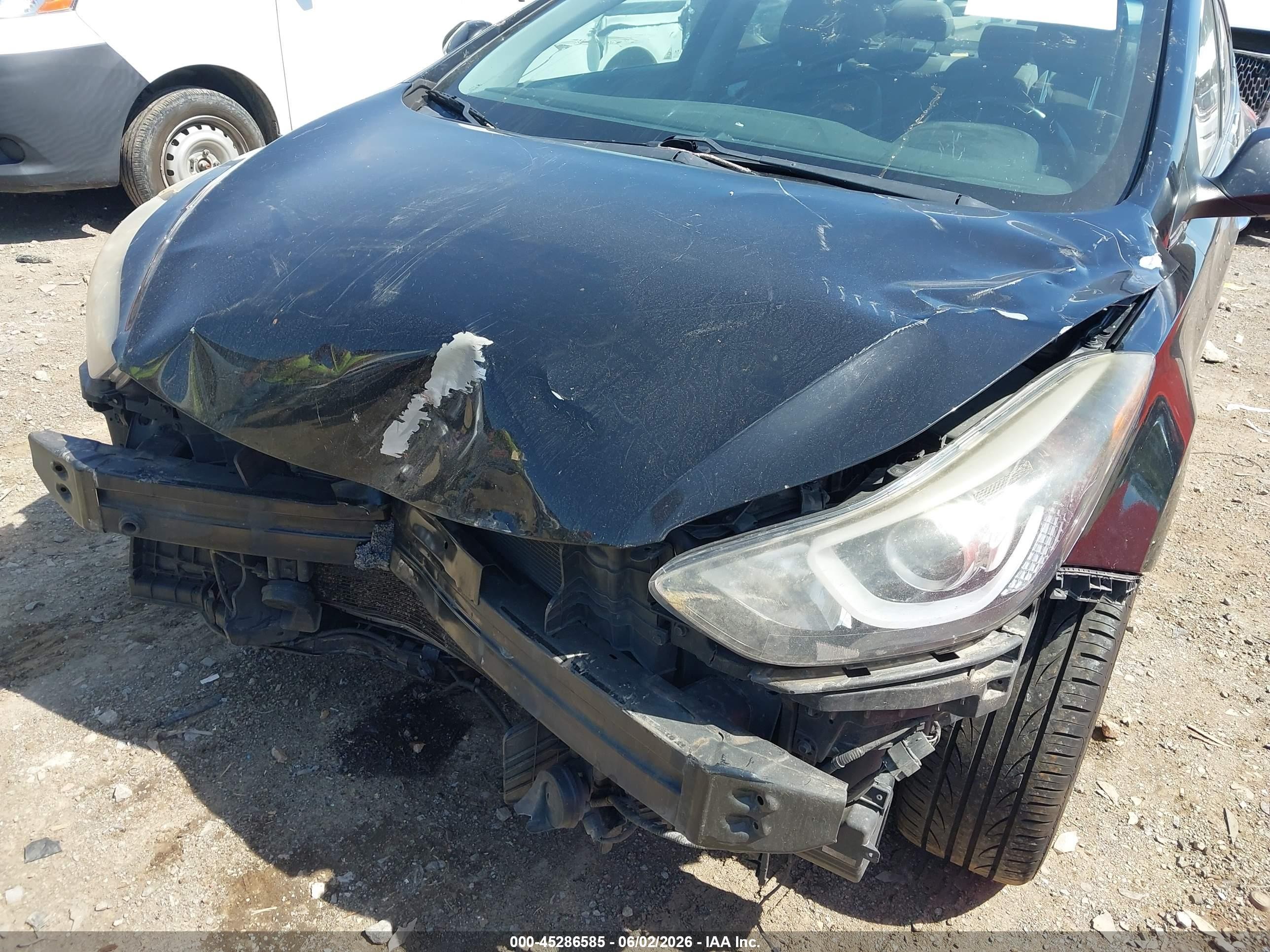 2015 Hyundai Elantra Limited Black vin: KMHDH4AE9FU382652
