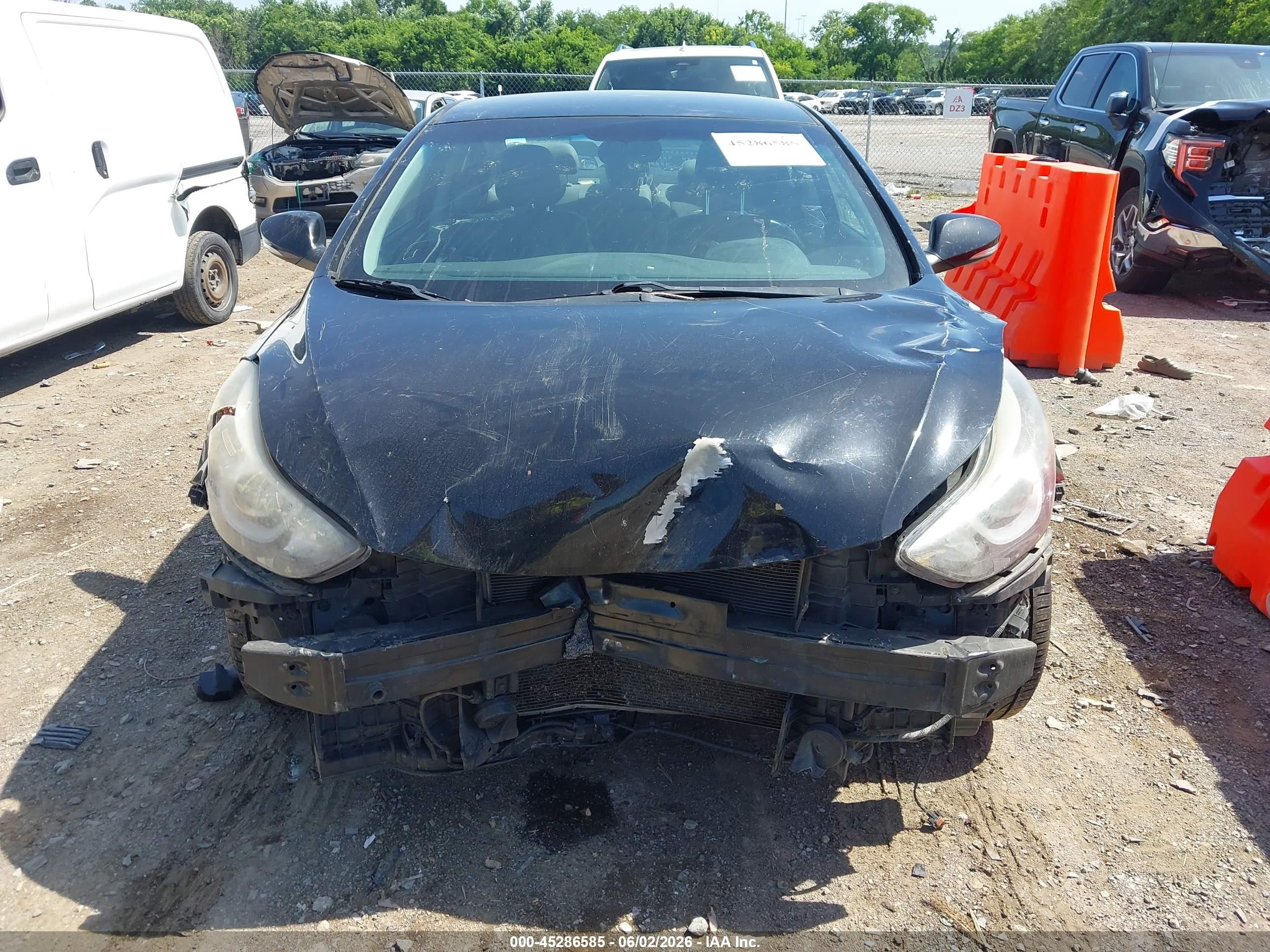 2015 Hyundai Elantra Limited Black vin: KMHDH4AE9FU382652