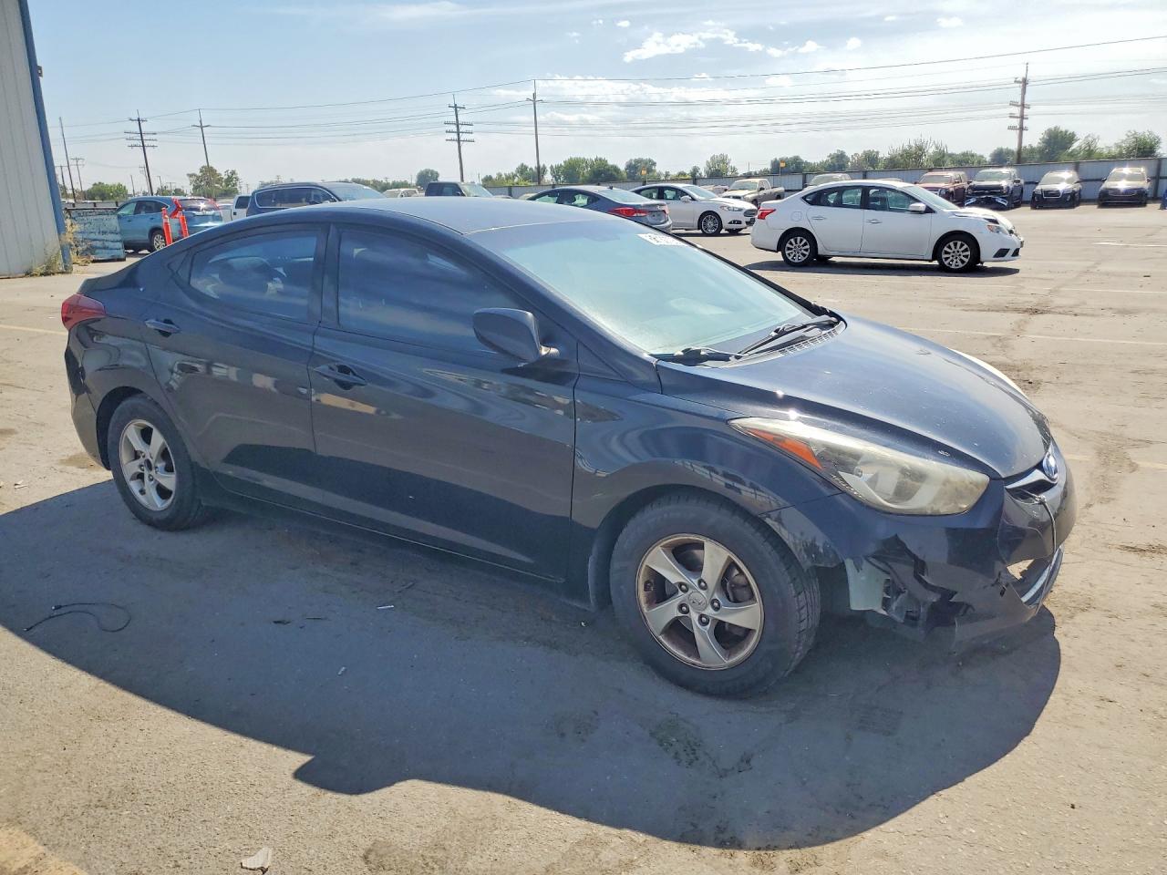 2015 Hyundai Elantra Se Black vin: KMHDH4AE9FU382683