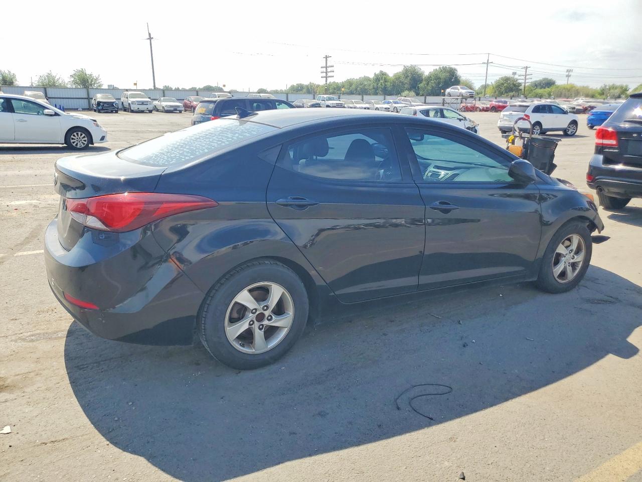 2015 Hyundai Elantra Se Black vin: KMHDH4AE9FU382683