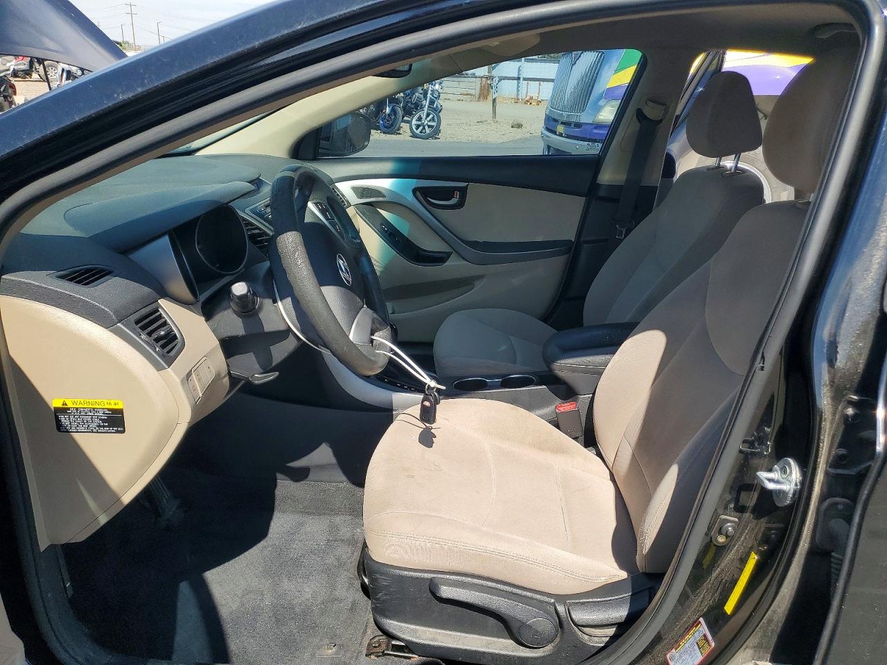 2015 Hyundai Elantra Se Black vin: KMHDH4AE9FU382683