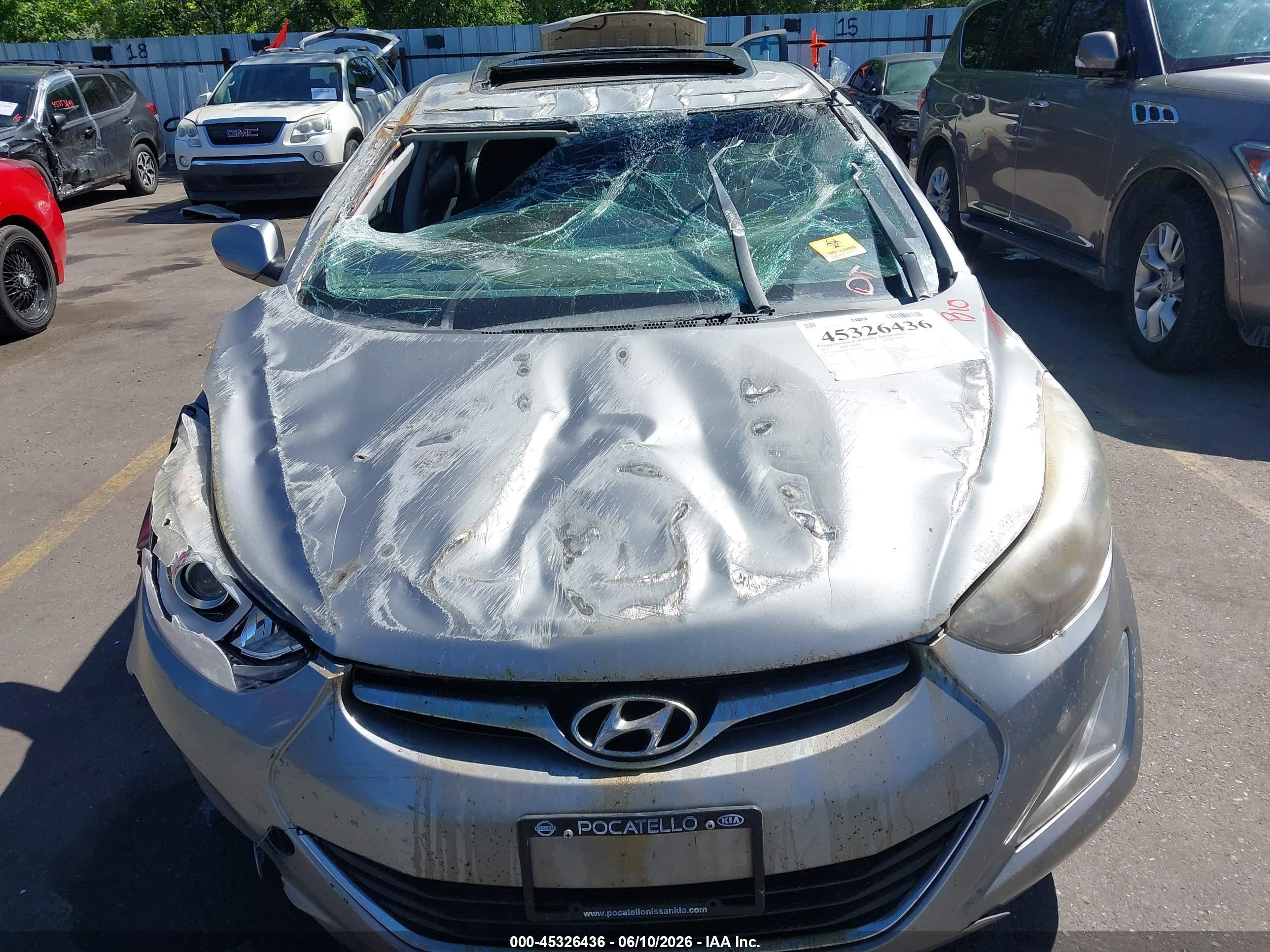 2015 Hyundai Elantra Se Silver vin: KMHDH4AE9FU393229