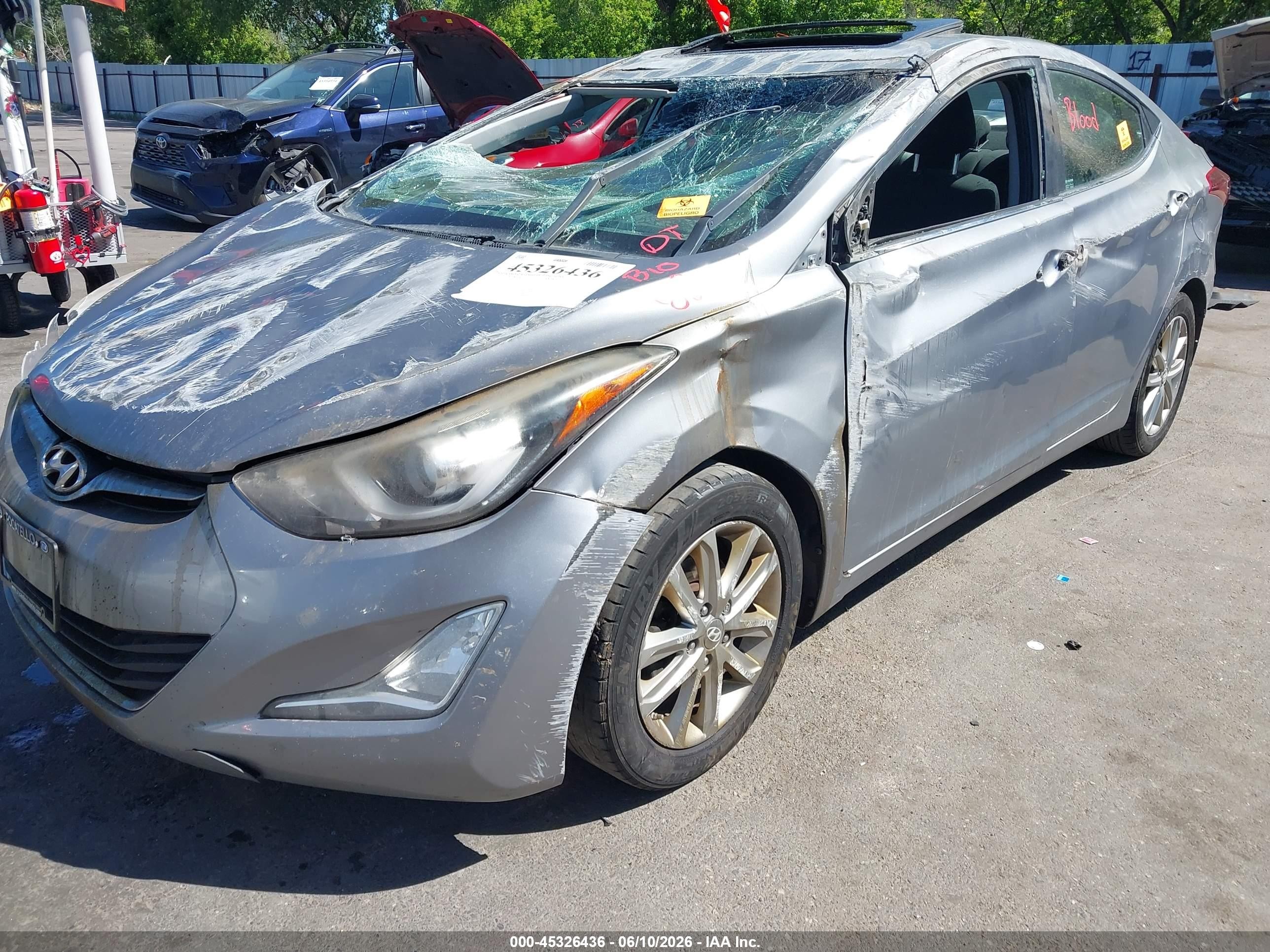 2015 Hyundai Elantra Se Silver vin: KMHDH4AE9FU393229